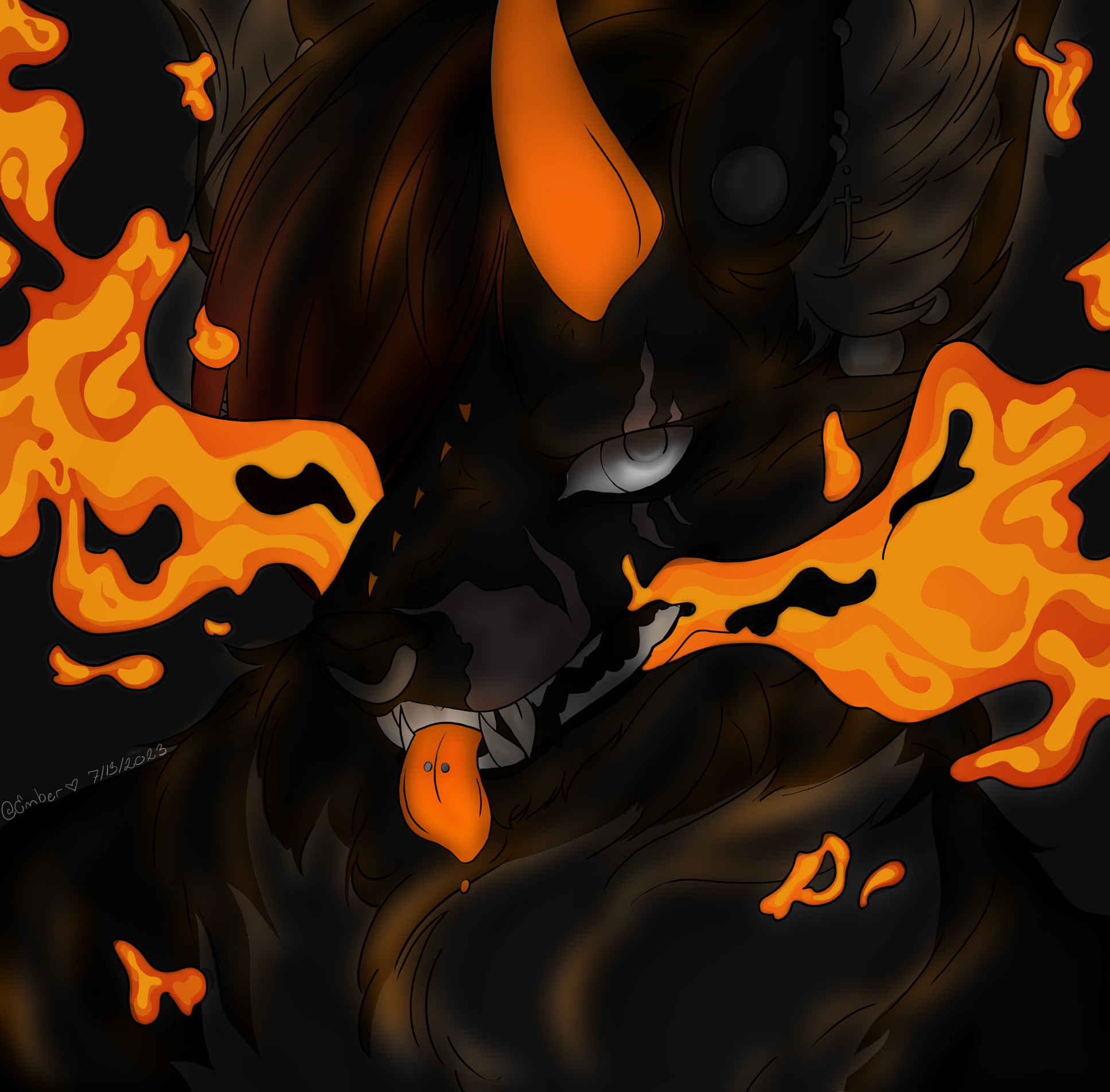 Angry Embers by ShadowWolf08 -- Fur Affinity [dot] net