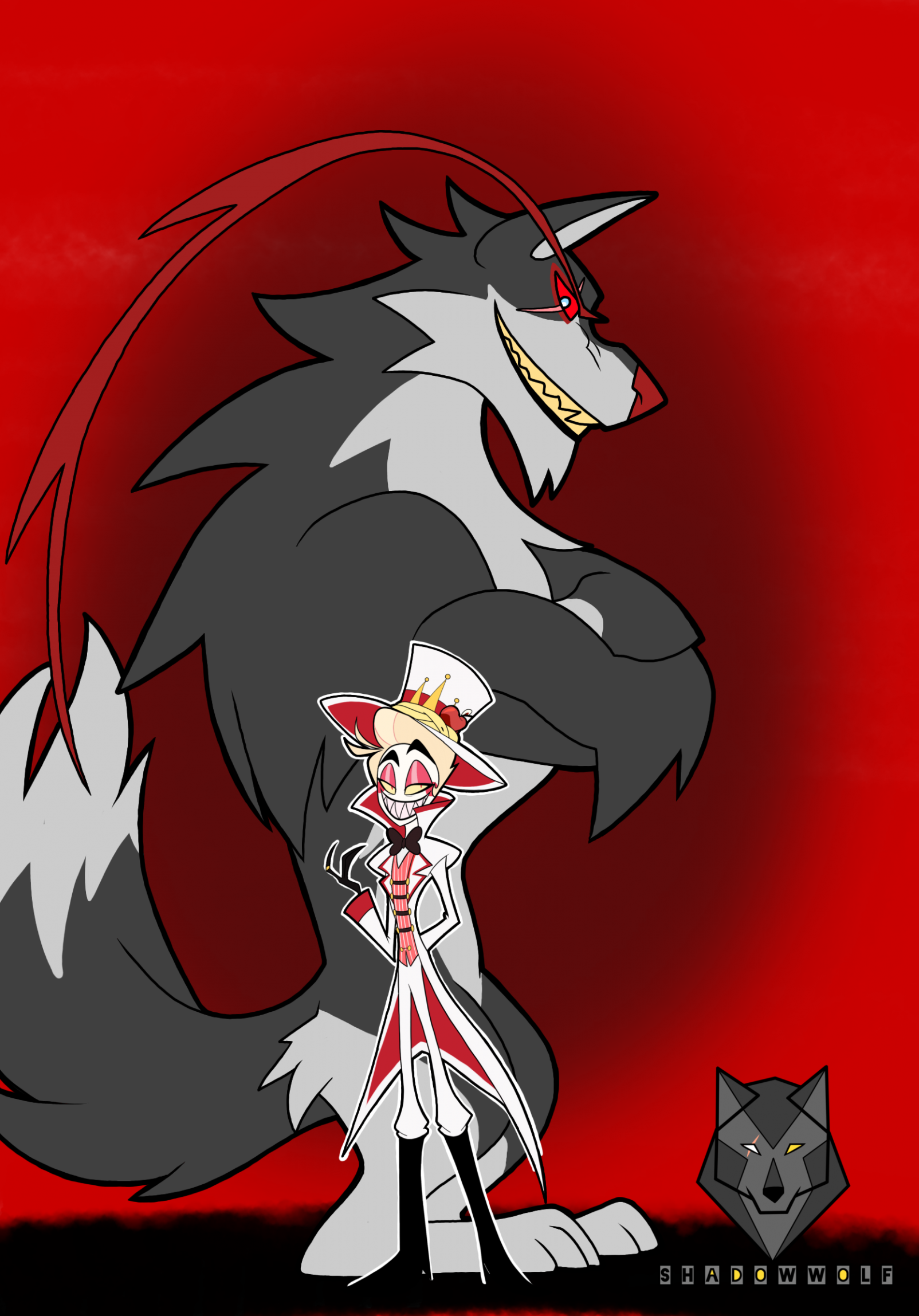 HAZBIN HOTEL: Lucifer & Lunar by ShadowWolf82 -- Fur Affinity [dot] net