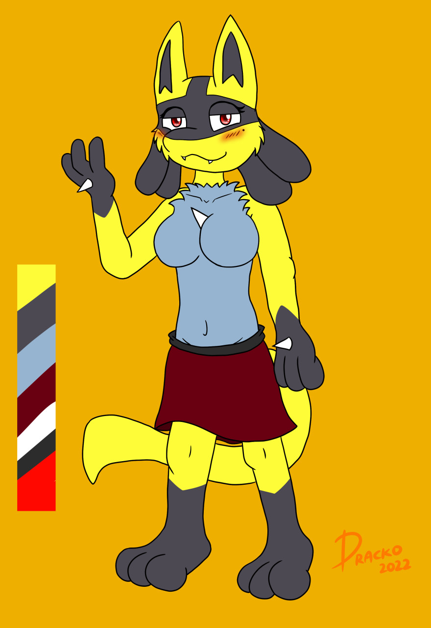 Anthro Shiny Lucario adopt-OPEN — Weasyl