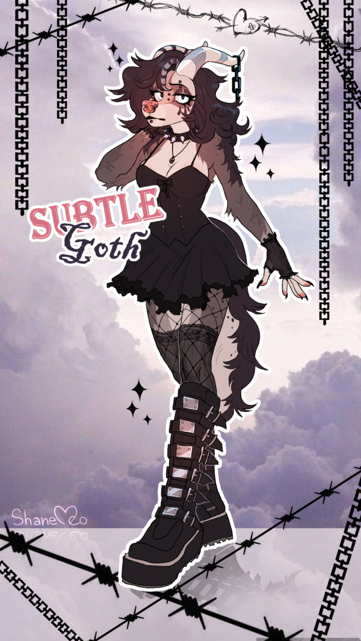 Subtle Goth girl by ShaneMeo -- Fur Affinity [dot] net