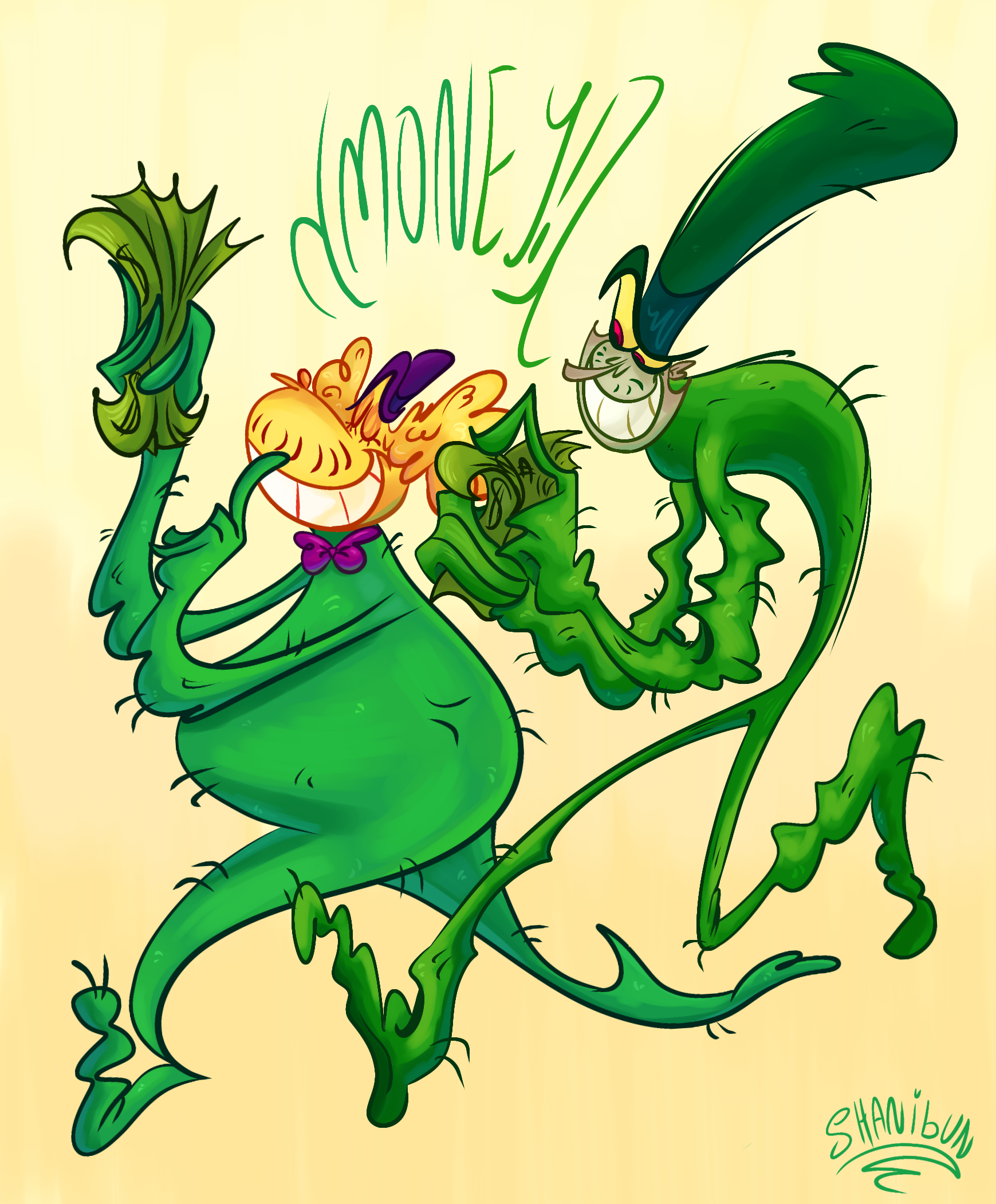 Once-ler and Sylvester Mcmonkey Mcbean by shanibun_nwn -- Fur Affinity  [dot] net