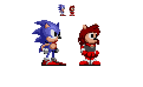 Xeric on X: My Sonic 1 style set so far~ #sprites #pixelart