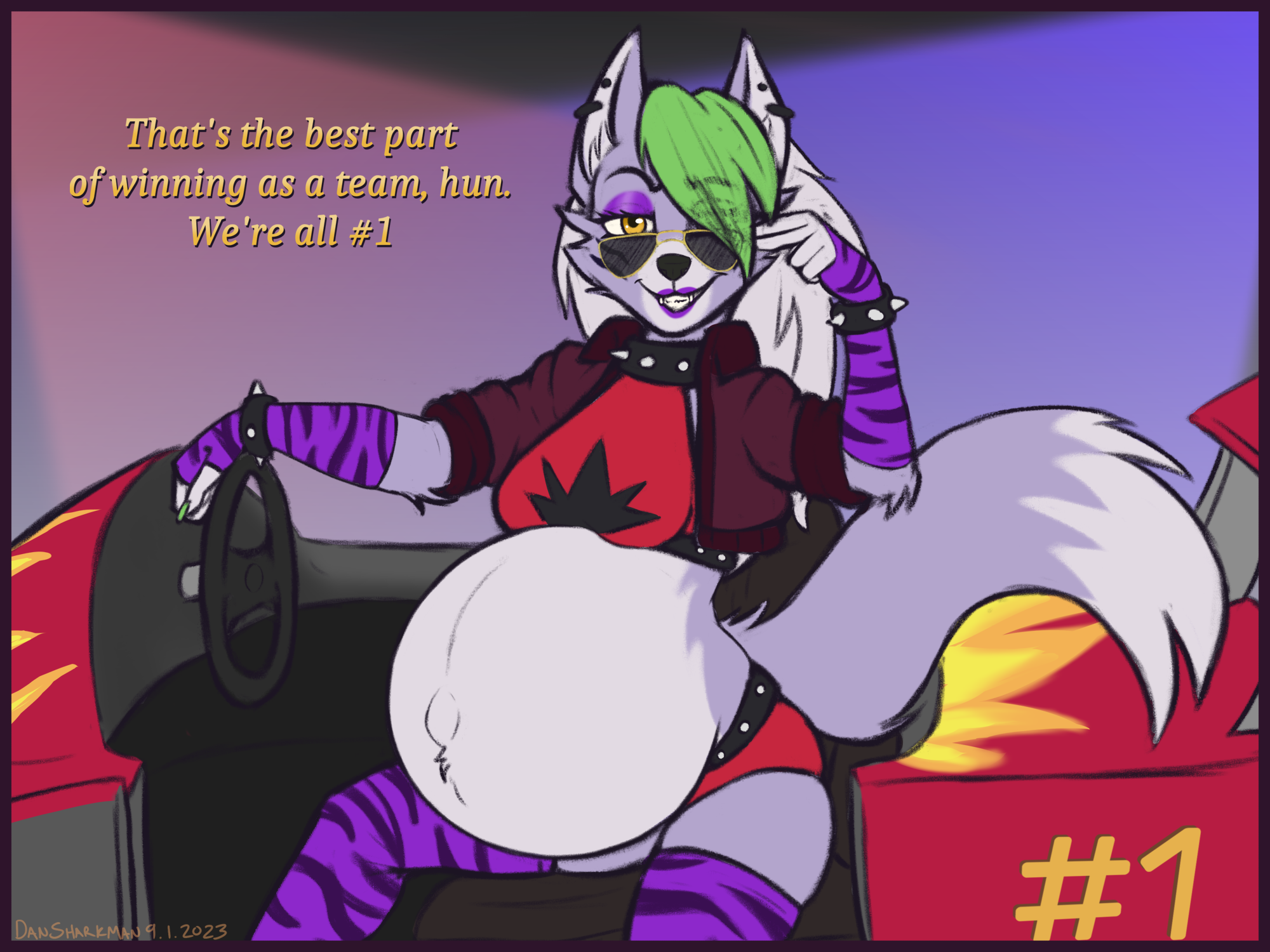 Fan Art) Roxy Race Team - Roxanne Wolf by SharkmanDraws -- Fur Affinity  [dot] net