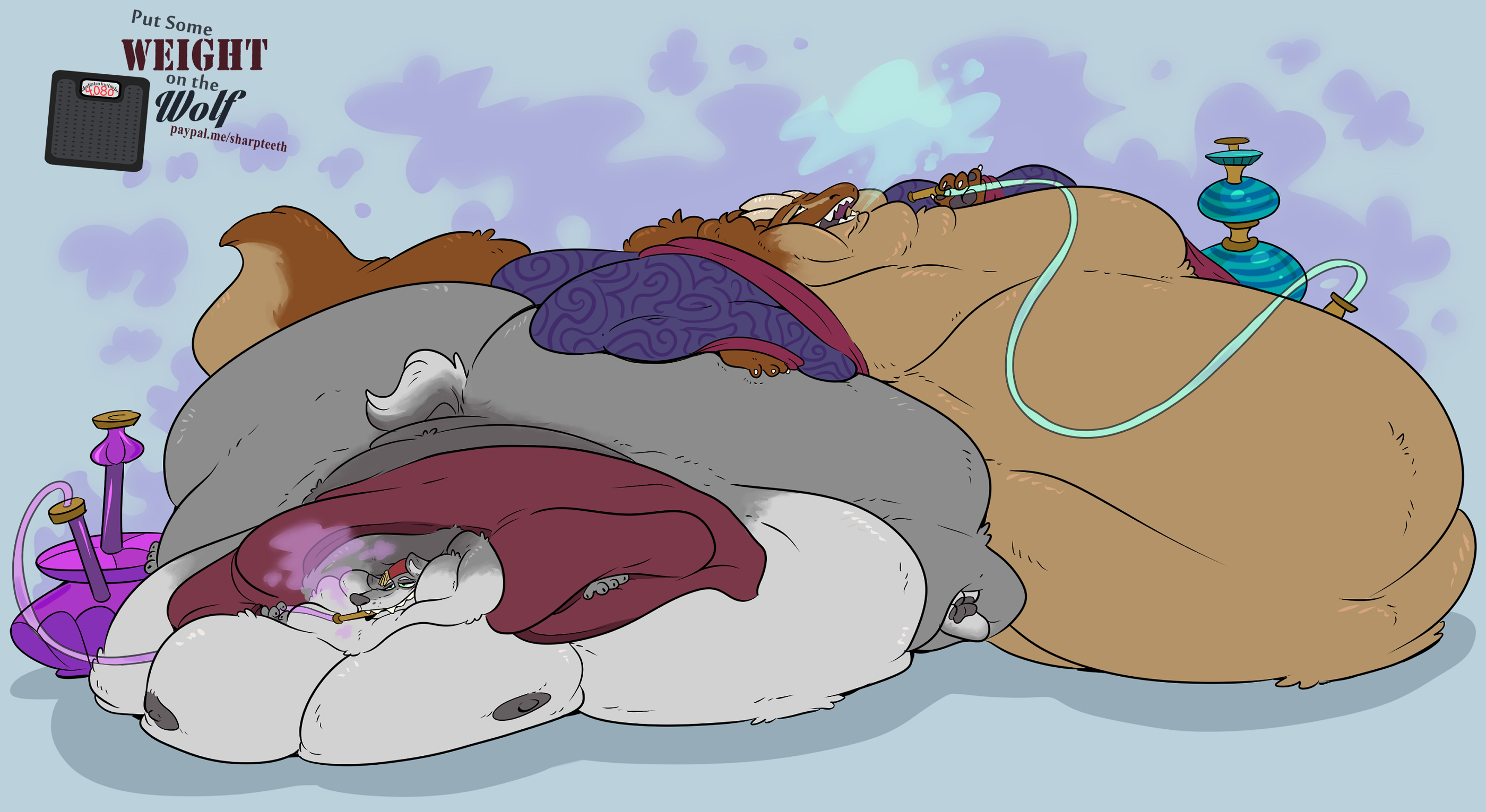 Weight Gain Donation Drive-Day 26 by Sharpt00th -- Fur Affin