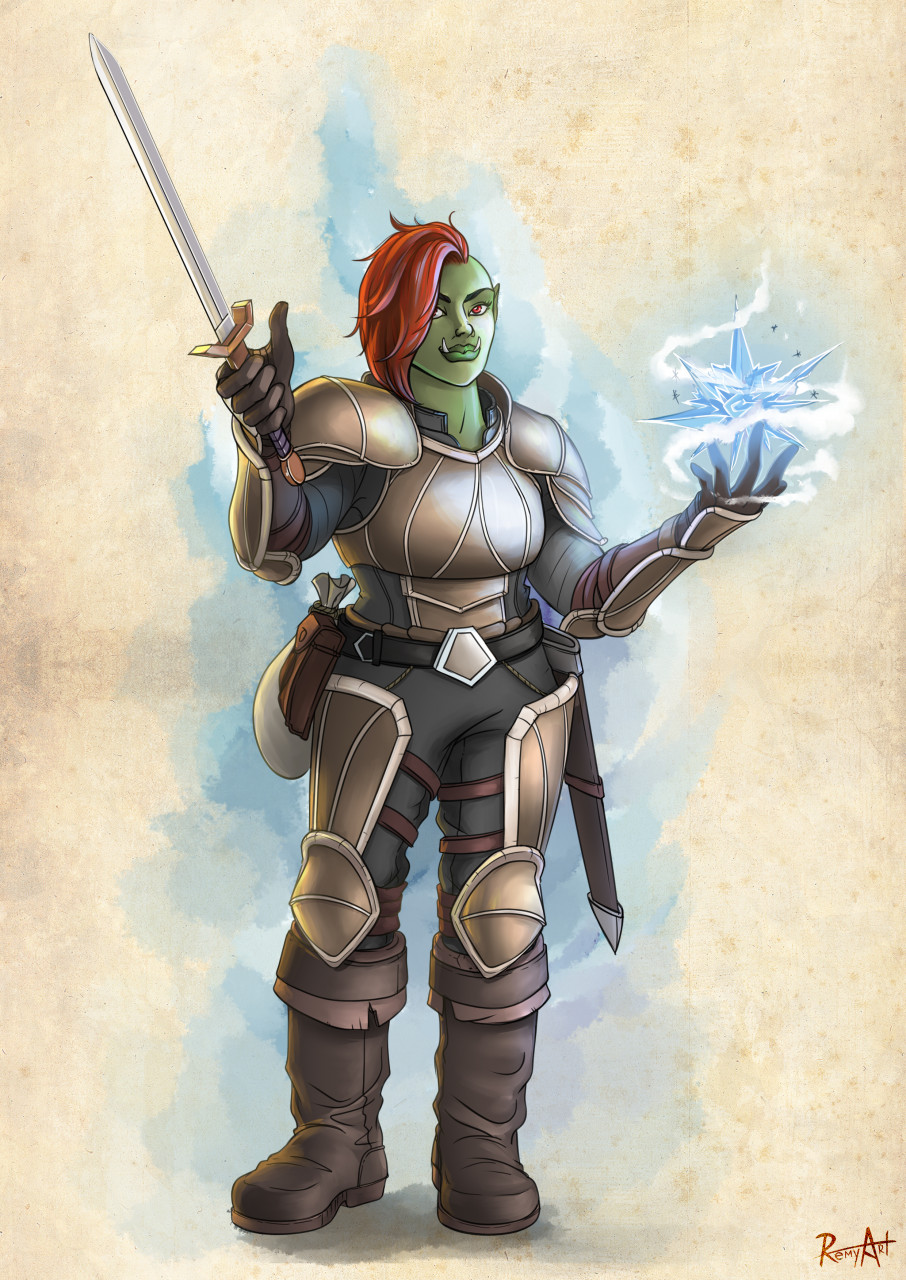 Agata Piccardo - Dungeons & Dragons - Half-Orc Fighter