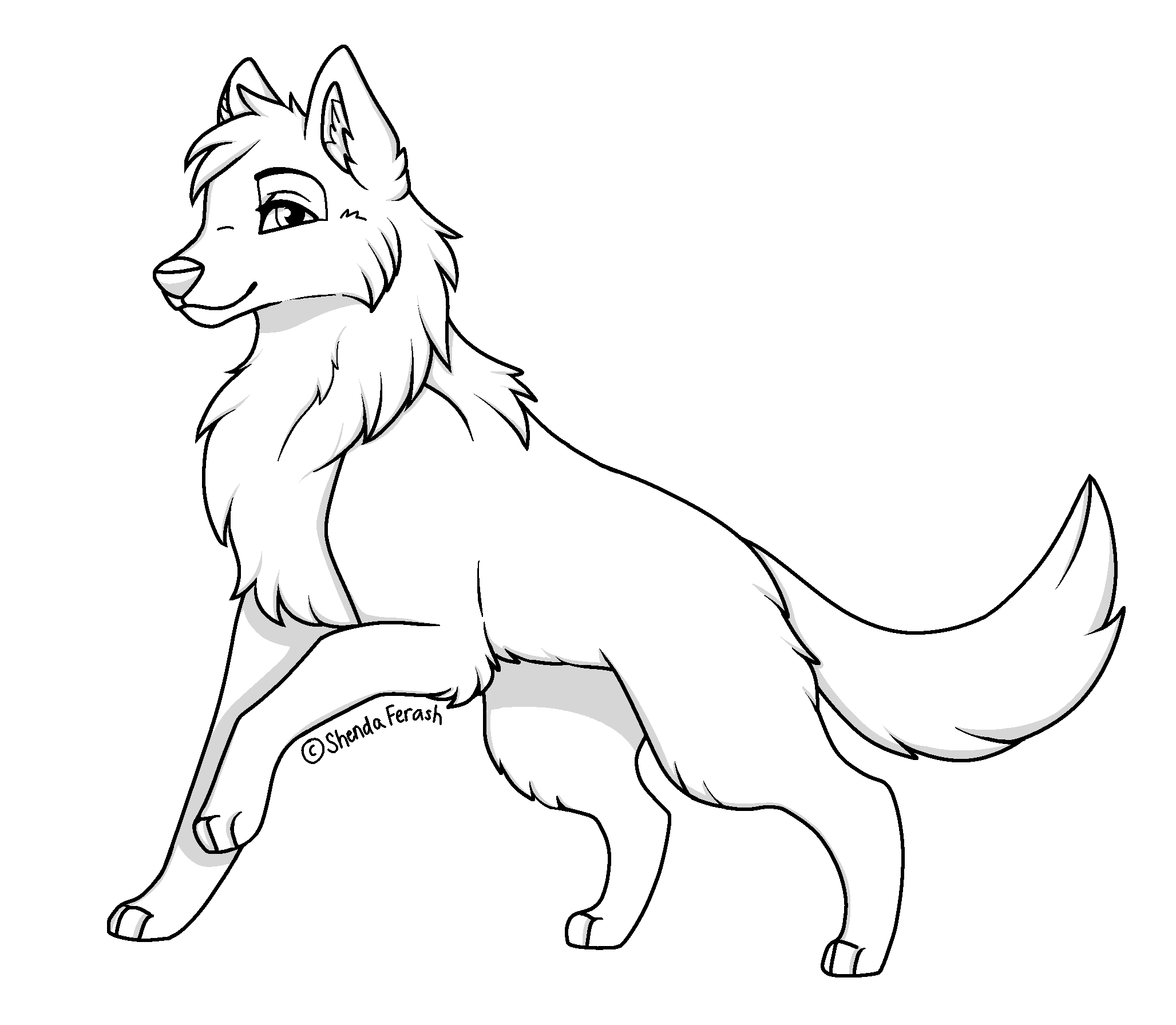 Pixilart  Animated Wolf Base by PiBBEE