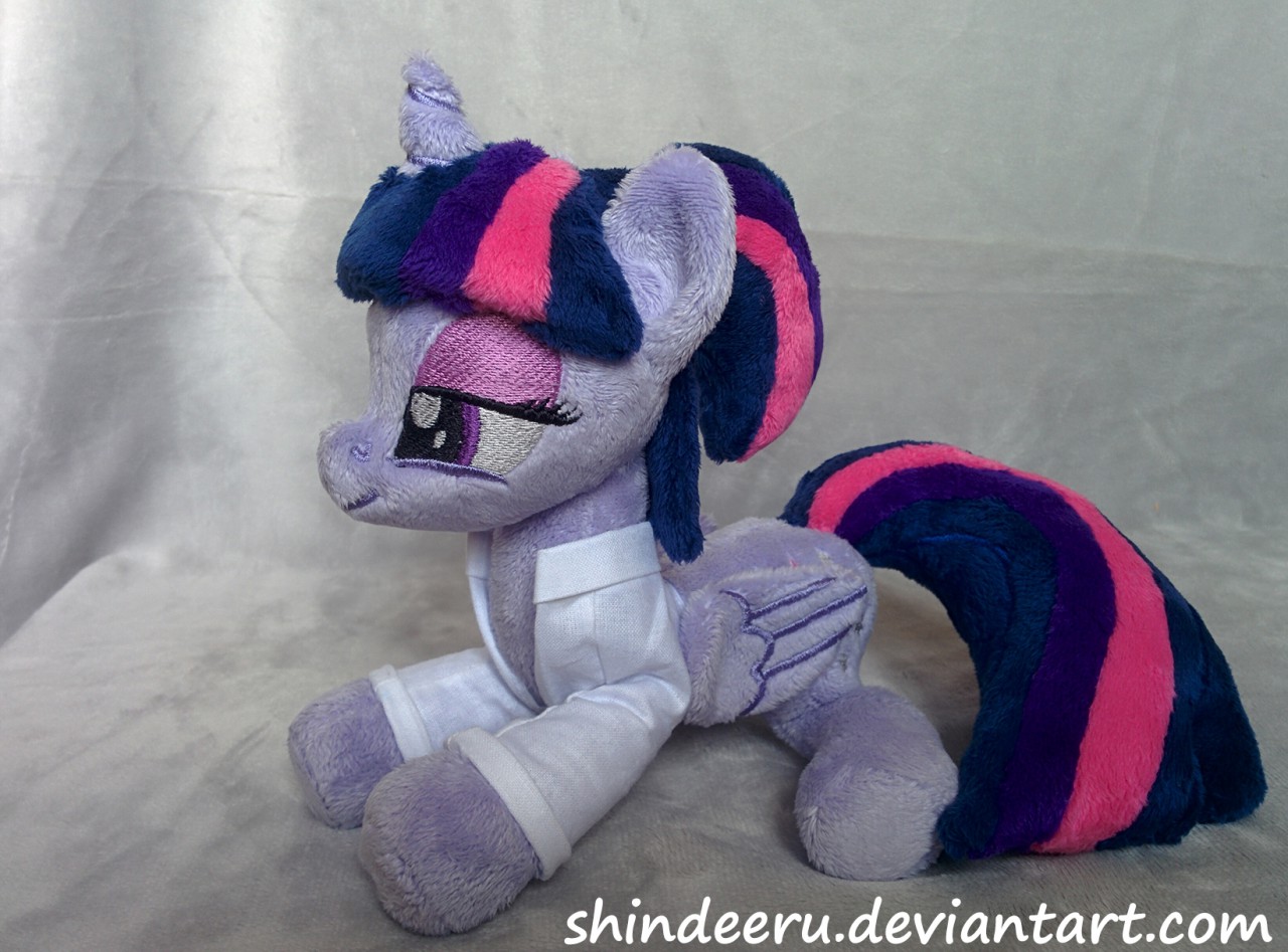 Sci Twilight Sparkle plushie in a coat by shindeeru -- Fur Affinity [dot]  net