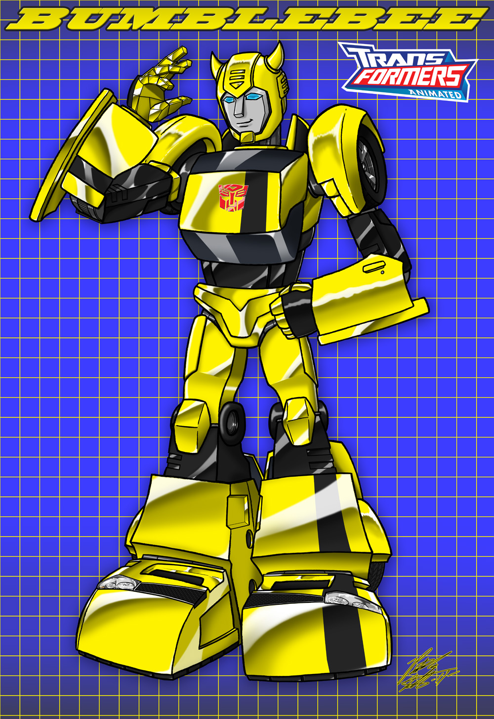 Animated Bumblebee: G1 style by Shin_Gallon -- Fur Affinity [dot] net