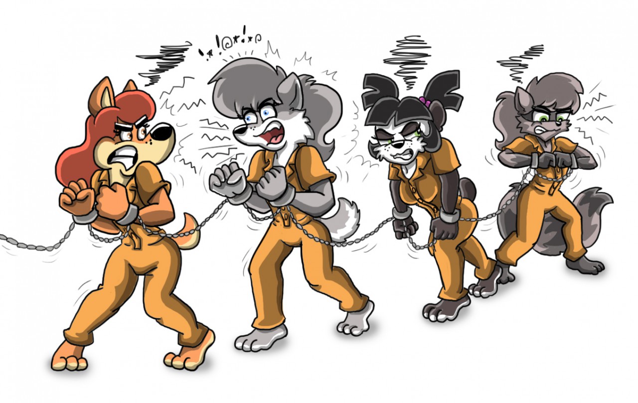 Sherbert! Prison Escape! - Prisoners and Guards by ChevronTheWolf -- Fur  Affinity [dot] net