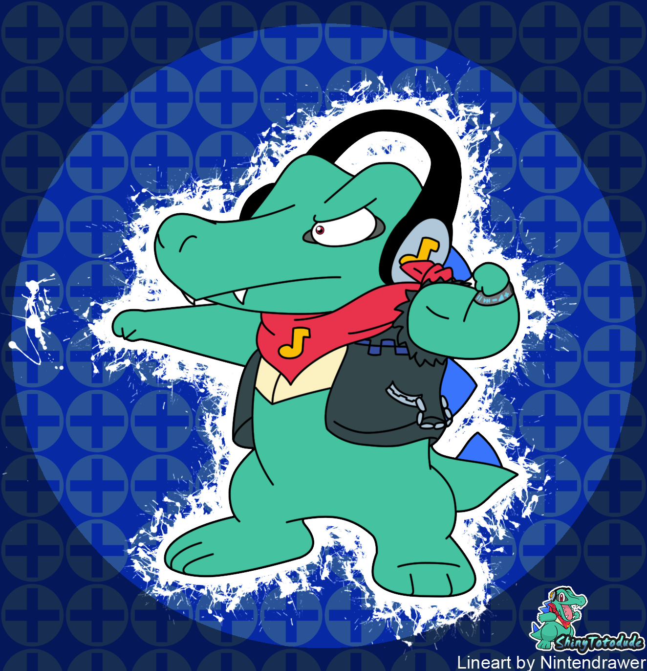 totodile laughs at totodile's scary face attack 