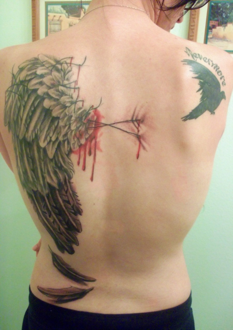 sephiroth one winged angel tattoo