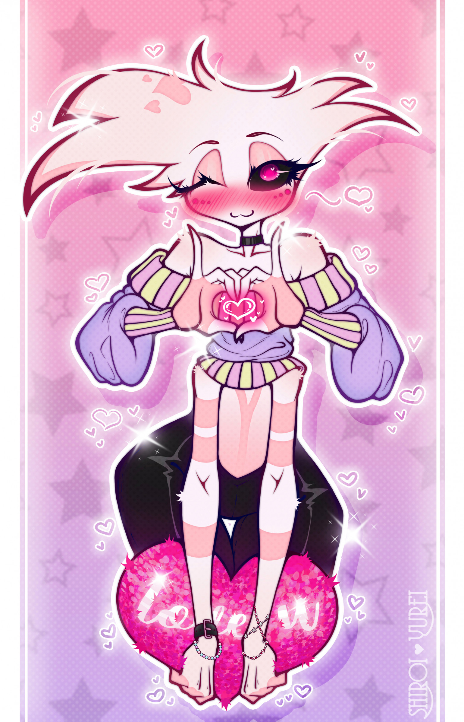 Angel Dust FANART] 💘 Happy Valentines Day! 💘 by ShiroiYurei -- Fur  Affinity [dot] net