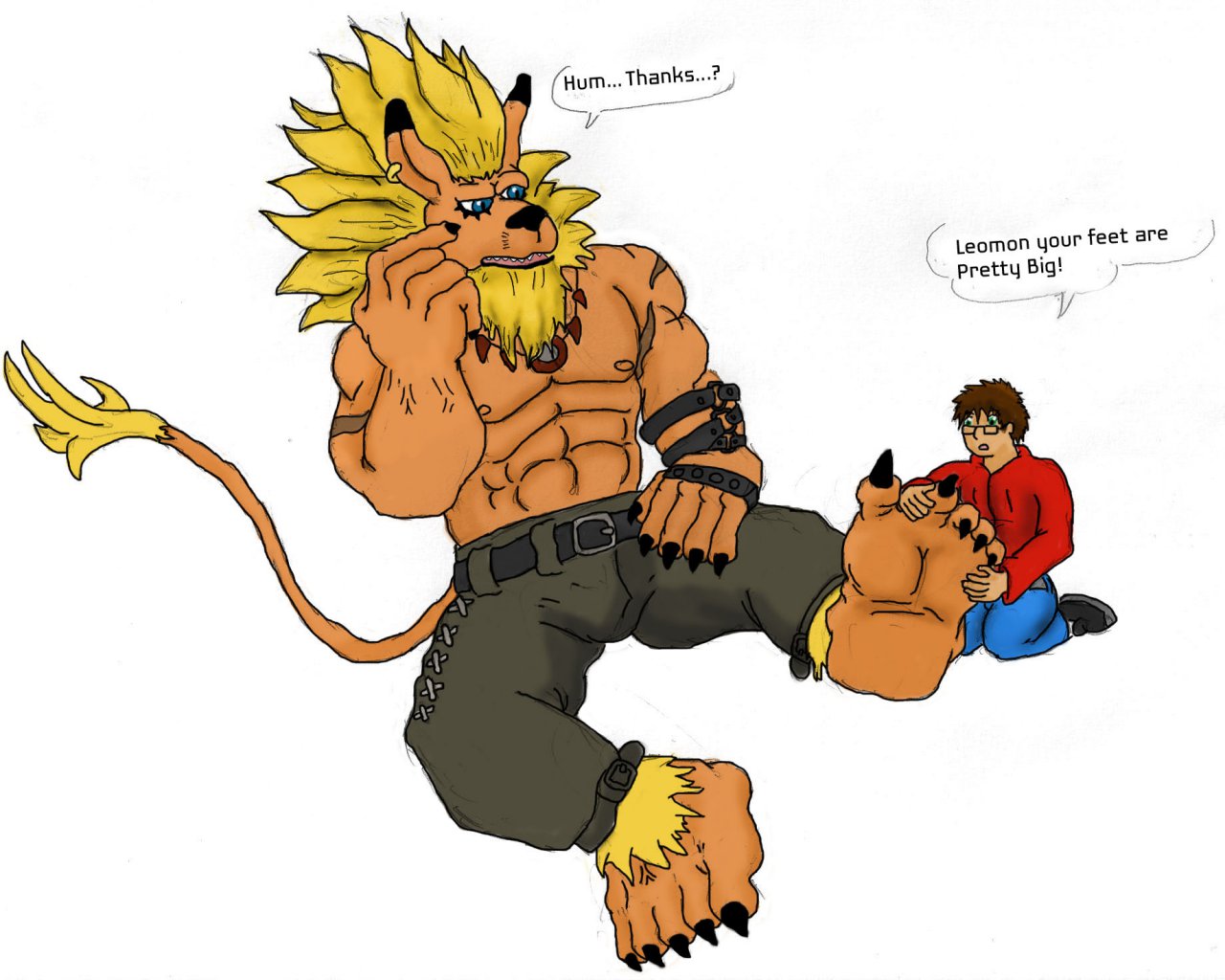 Leomon feet