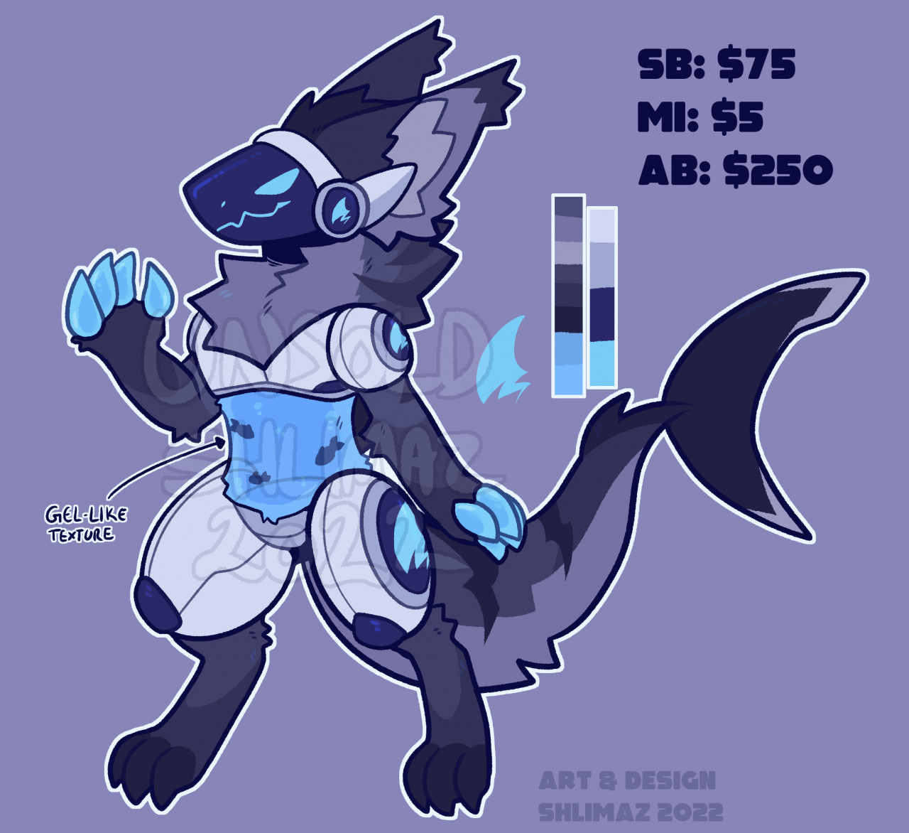 HQ DETAILED BLUE BOMB PROTOGEN ADOPT FULL REF by AnalShop -- Fur Affinity  [dot] net