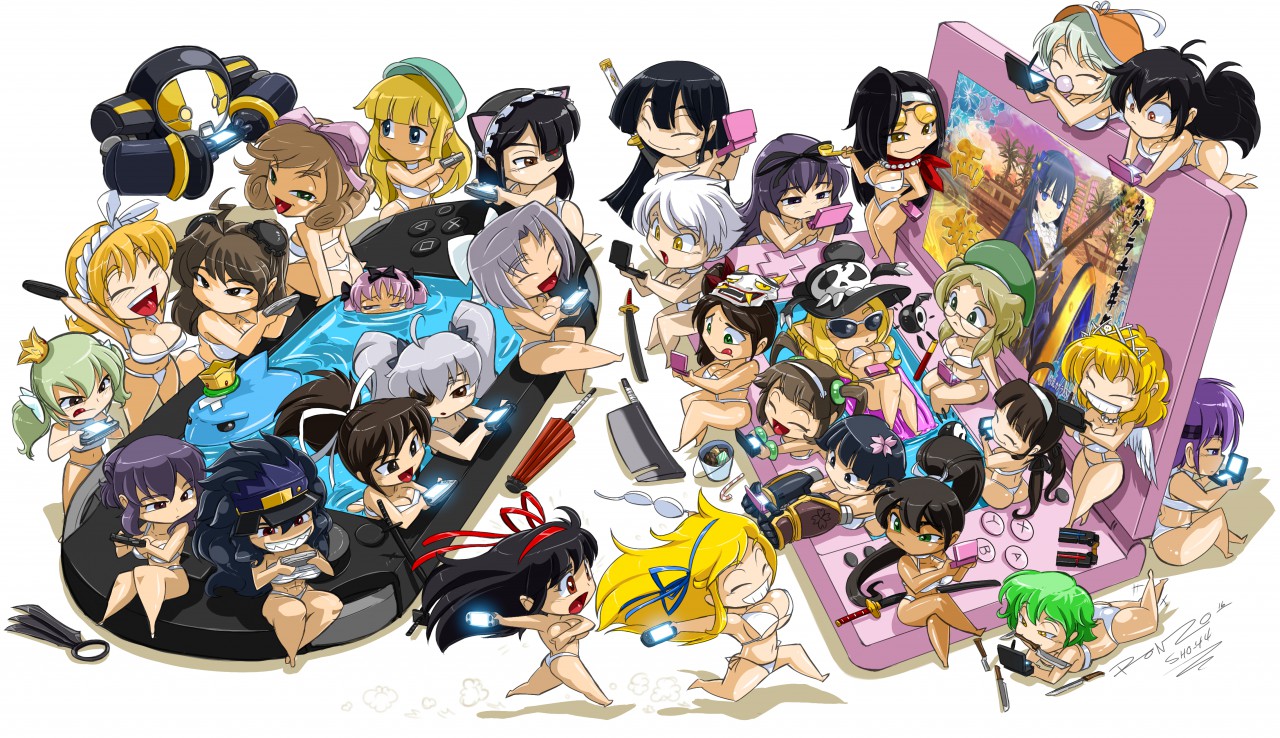 Senran Kagura Fanart DOUBLE PAGE SPREAD by ShoNuff44 -- Fur