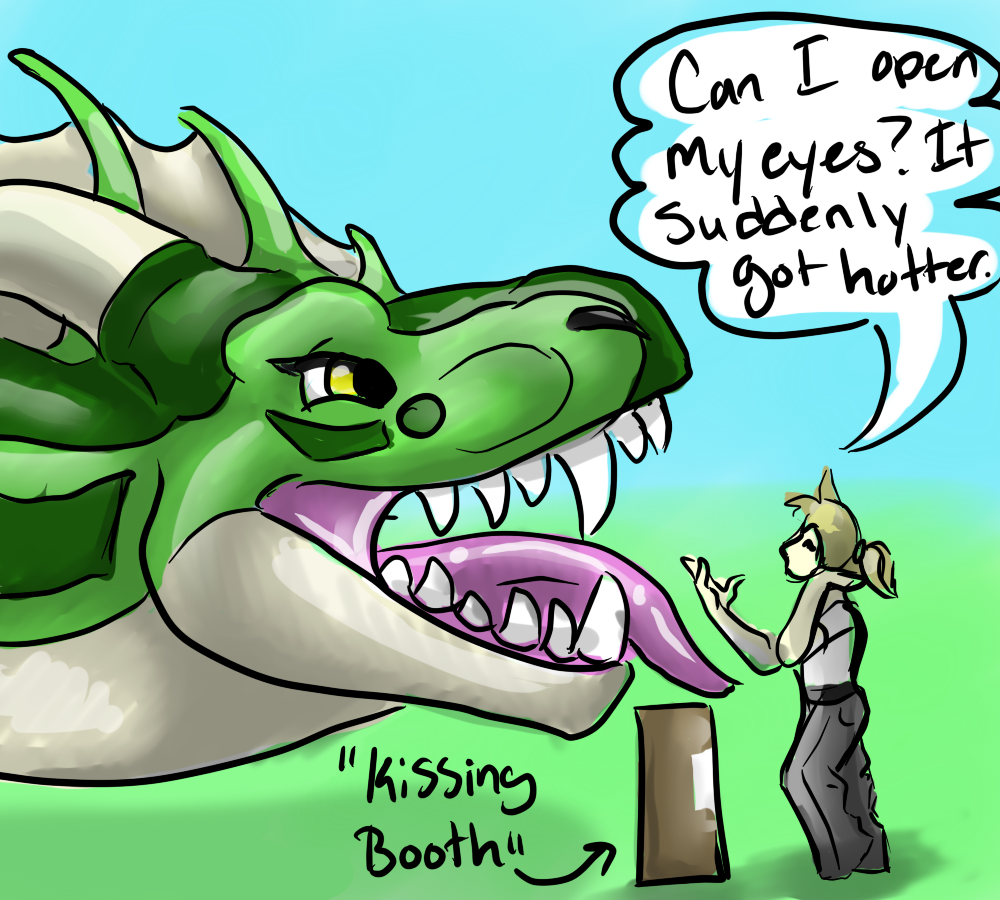 Dragon kissing booth by anonyartist by Shorty Fur Affinity