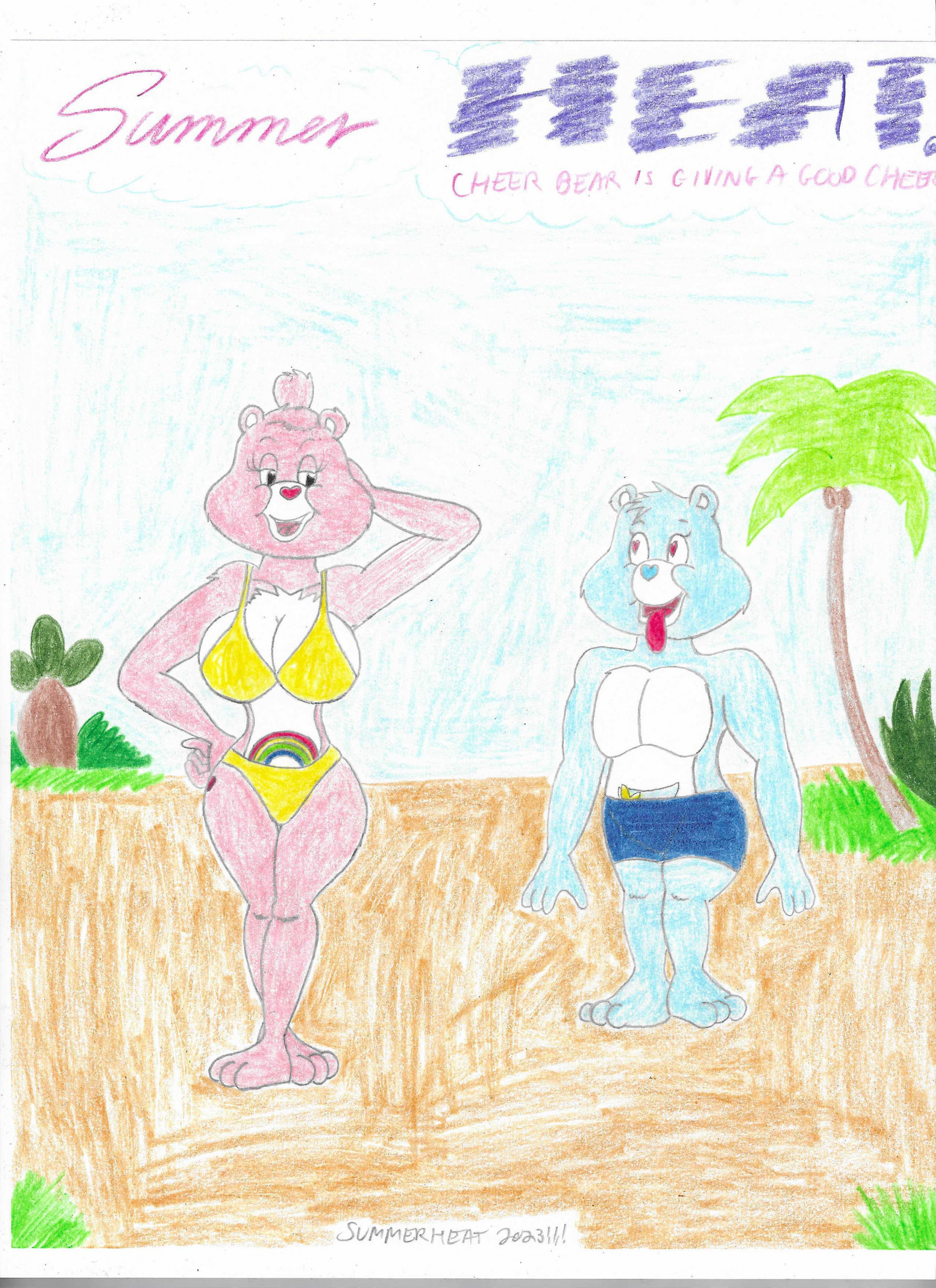 Summer Heat 2023 16: Cheer Bear with Tugs by shrekrulez -- Fur Affinity  [dot] net