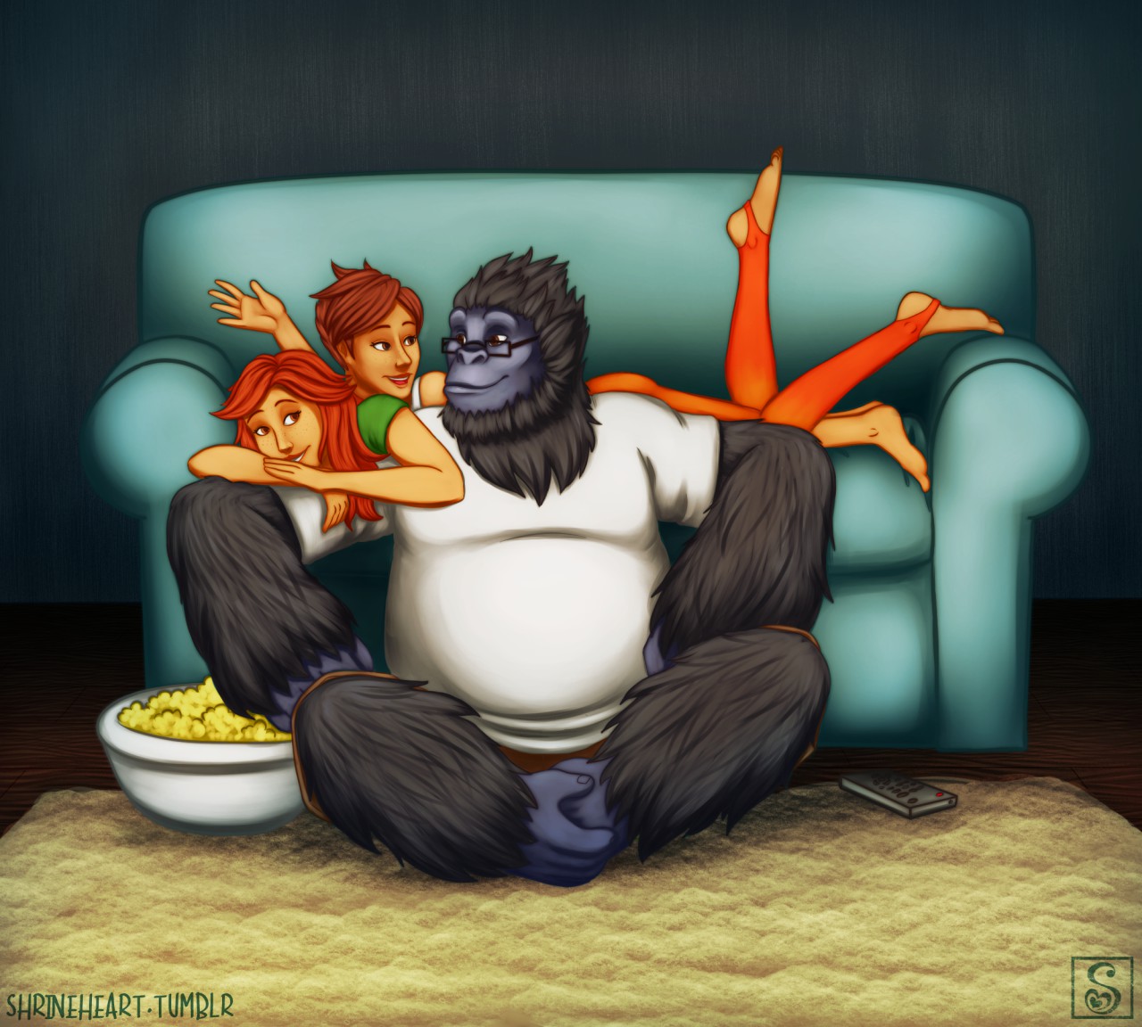 Overwatch: Movie Night by Shrineart -- Fur Affinity [dot] net