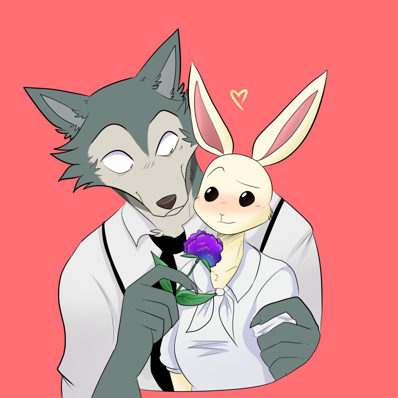 BEASTARS ( Legosi + Haru ) by ShutUpJen -- Fur Affinity [dot] net