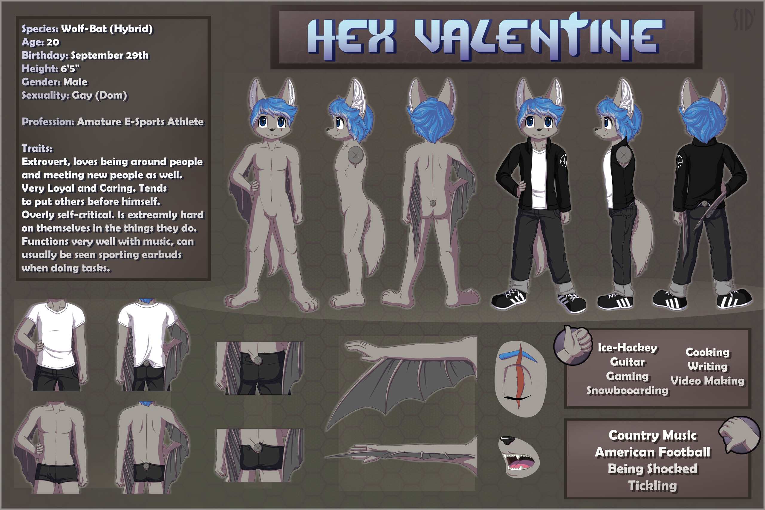 Commission] Hex Valentine SFW Reference by SiDniTheFox -- Fur Affinity  [dot] net