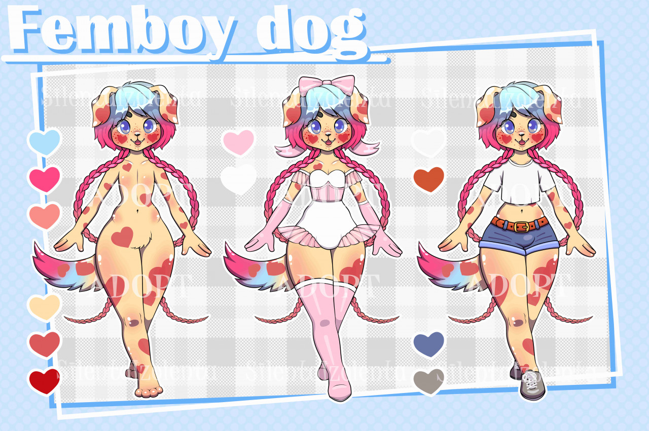 ADOPT CUTE FEMBOY DOG [CLOSED] by SilentaIzolenta -- Fur Affinity [dot] net