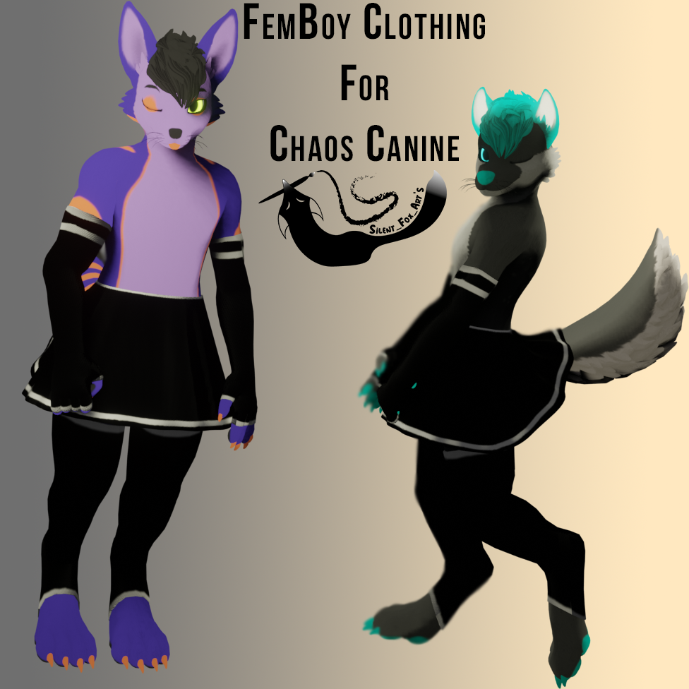 Femboy Clothing For Chaos Canine by SilentisGold -- Fur Affinity [dot] net
