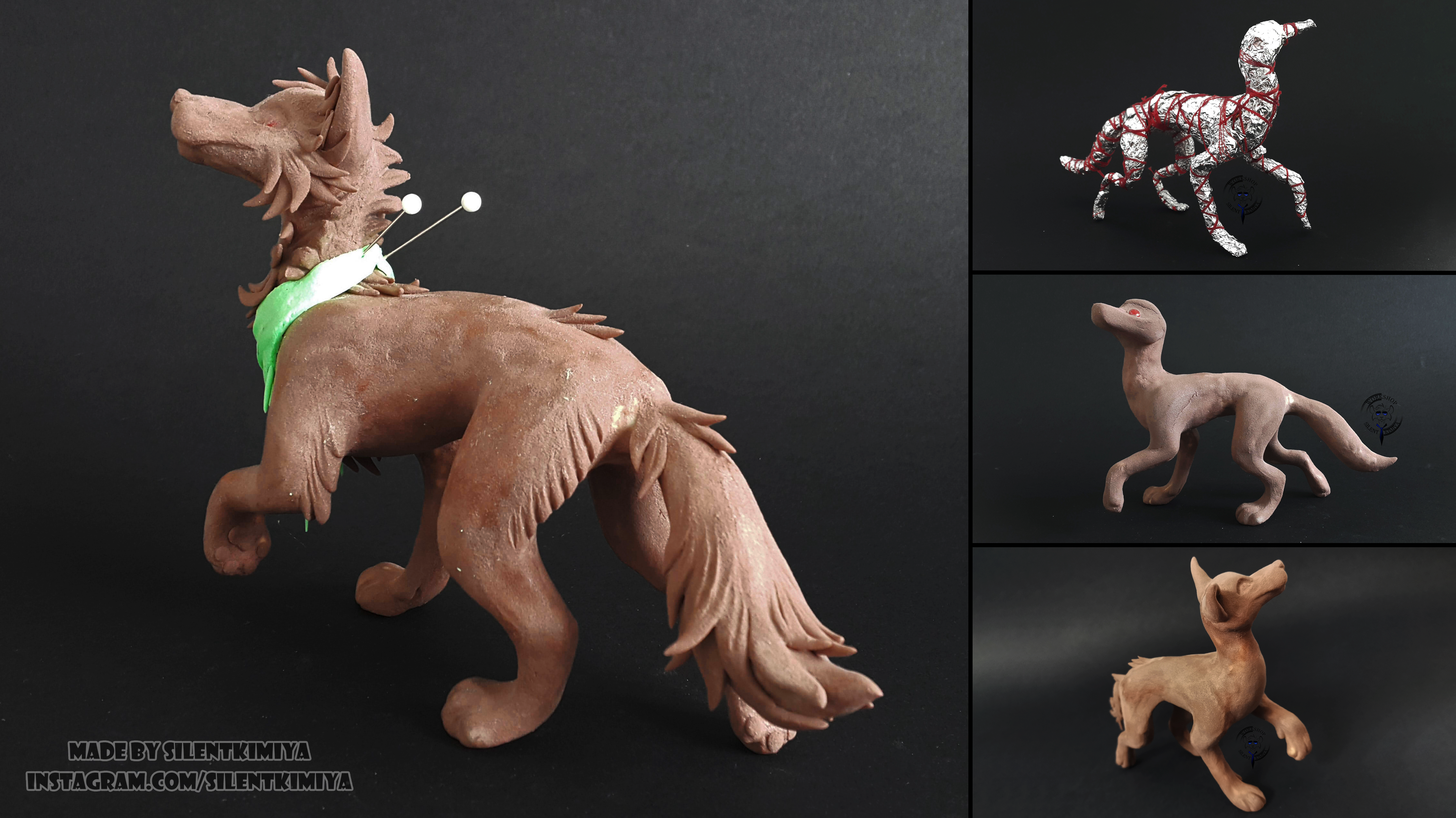 Smores WIP [air-dry clay sculpture, 2020] by SilentKimiya -- Fur Affinity  [dot] net