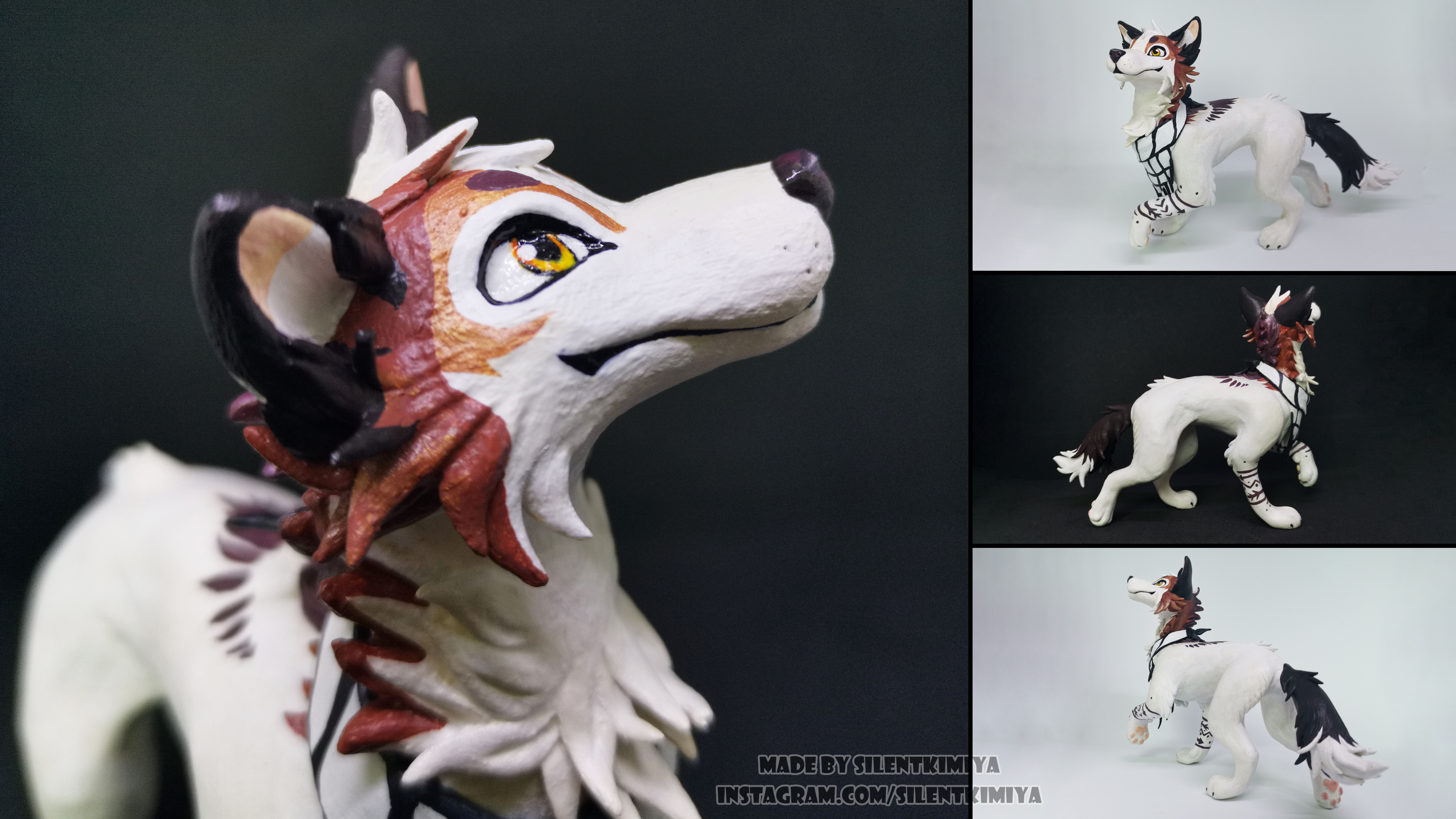 Smores [air-dry clay sculpture, 2020] by SilentKimiya -- Fur Affinity [dot]  net