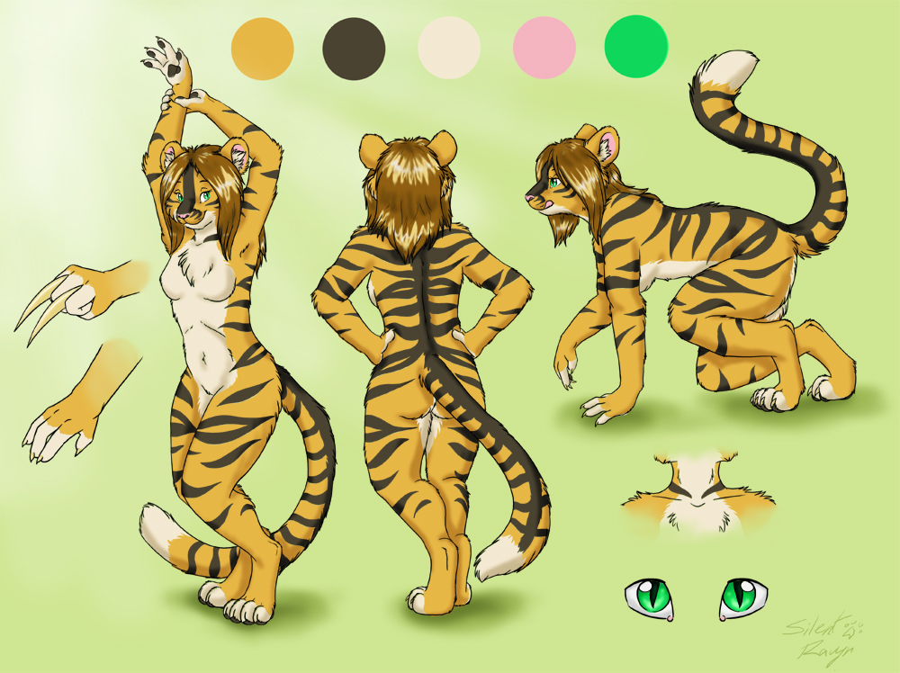 Tamara Tigress Character Sheet by SilentRavyn -- Fur Affinity [dot