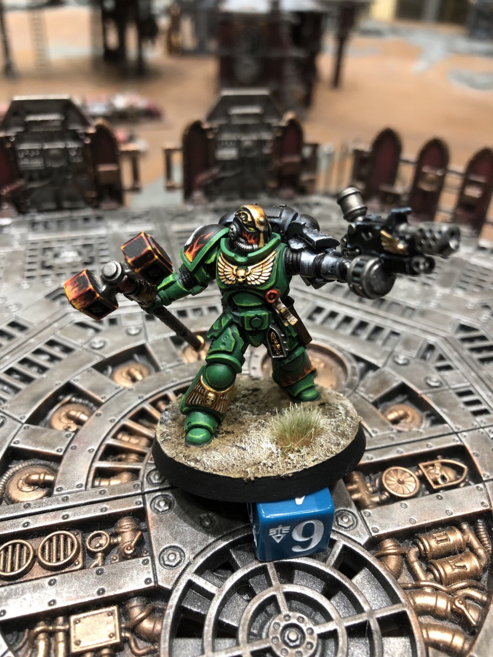 HOW TO PAINT Warhammer 40k Space Marines Salamanders Lieutenant Paint  Scheme (pt. 1) 