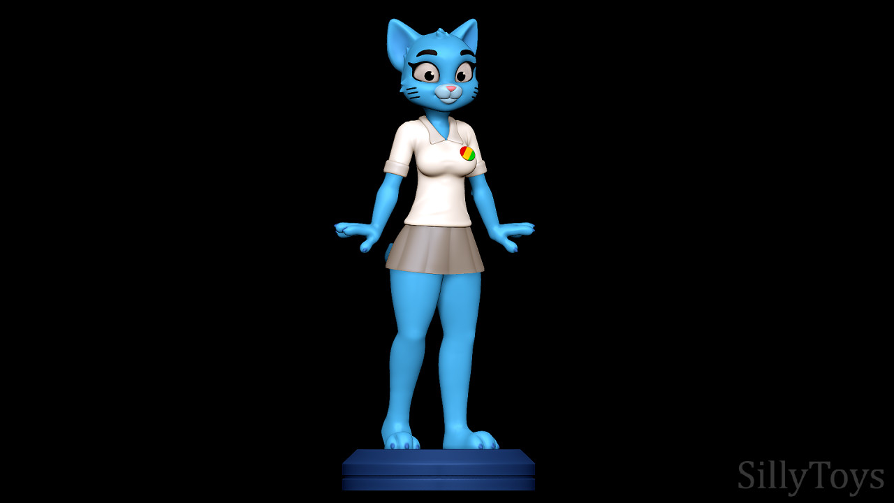 Nicole Watterson - The Amazing World of Gumball 3D print by SillyToys --  Fur Affinity [dot] net