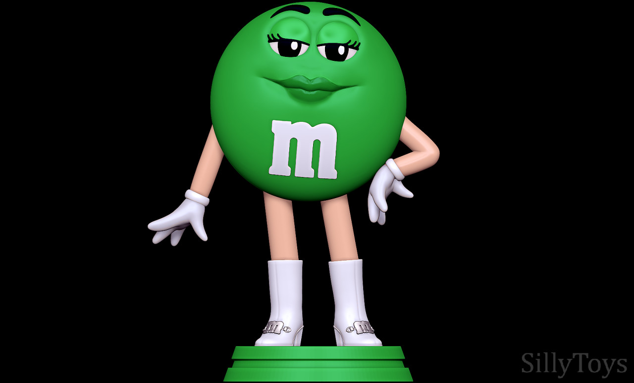 green m&m character