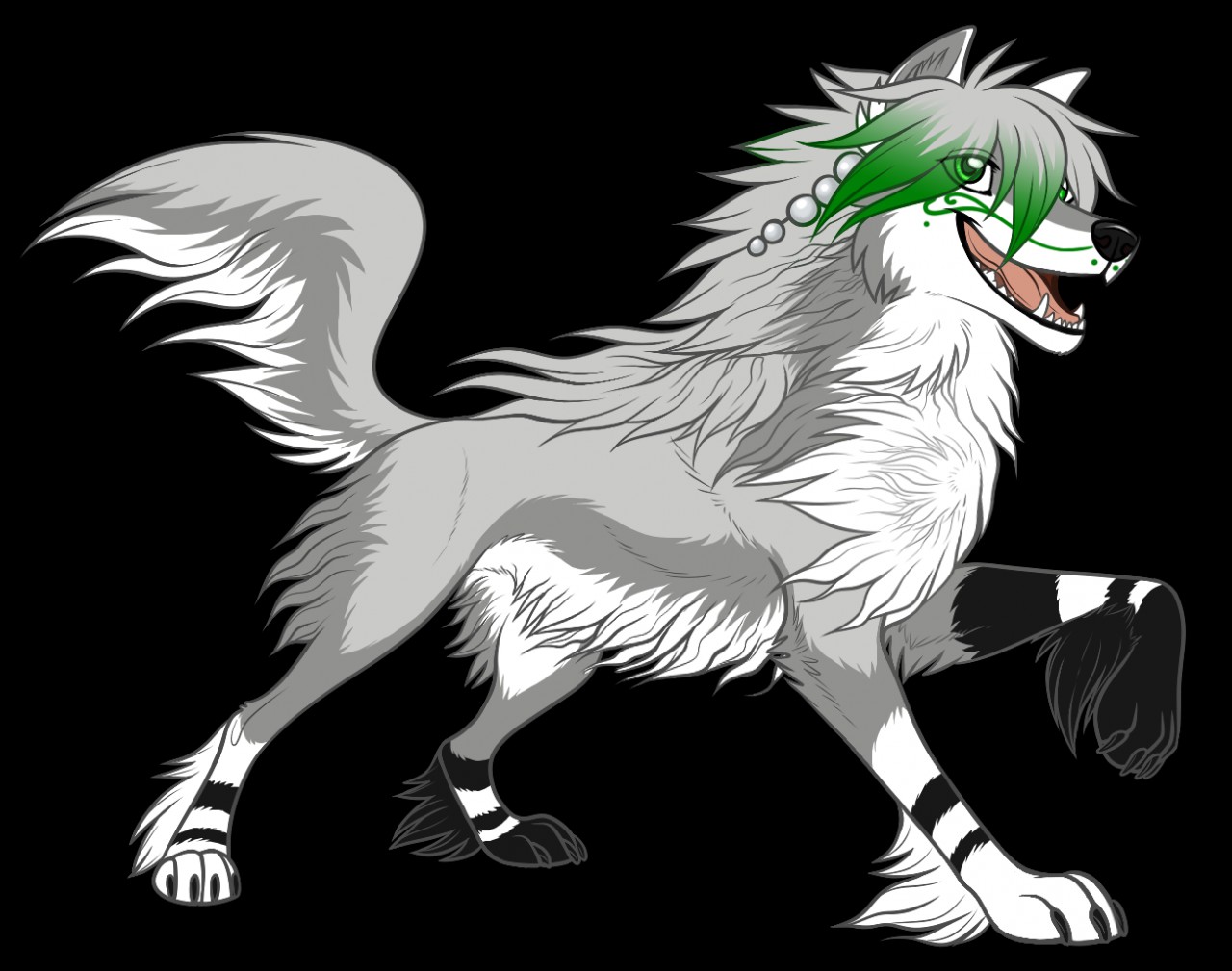 Feral Mystic -Art by: Zerwolf- by SilveredHuntress -- Fur Affinity [dot] net