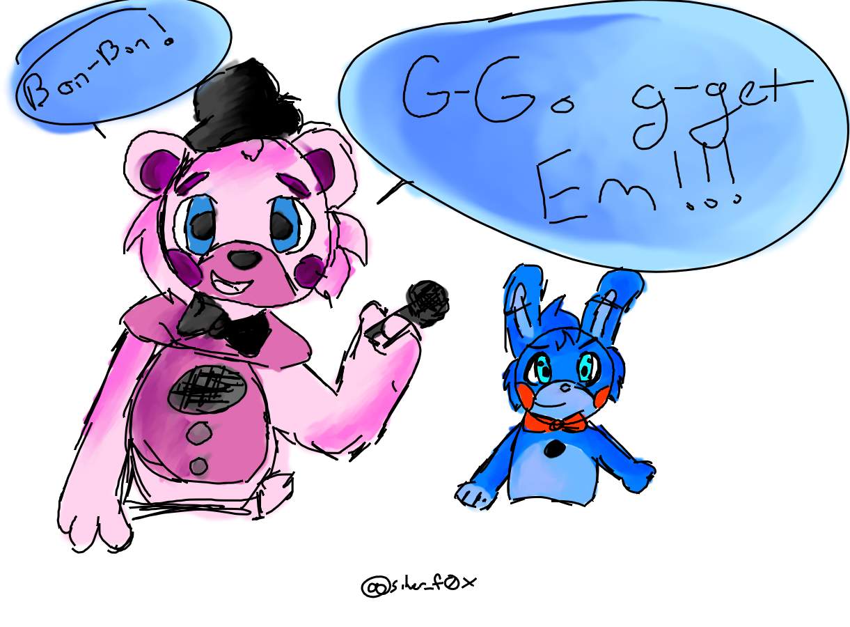 Funtime Freddy and Bon-Bon by Silver_F0X -- Fur Affinity [dot] net