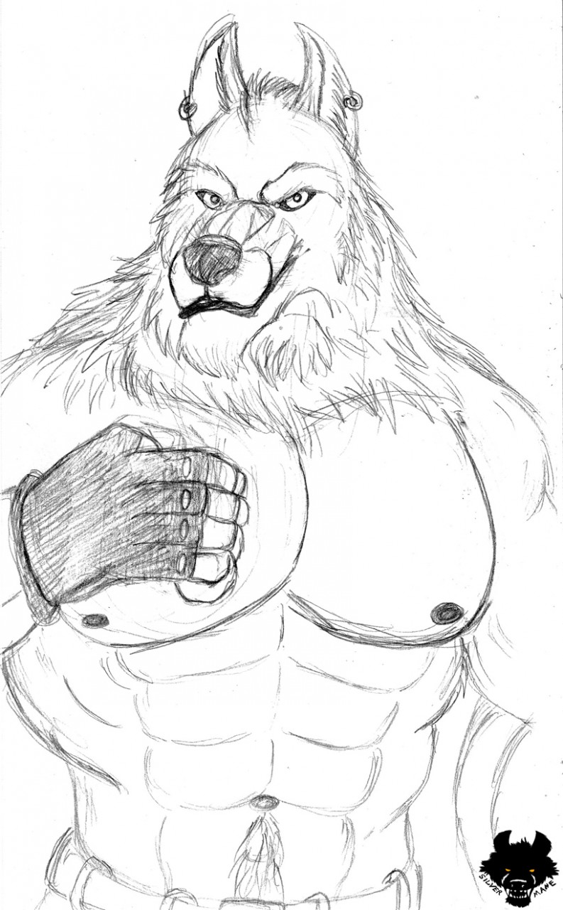 buff werewolf drawing