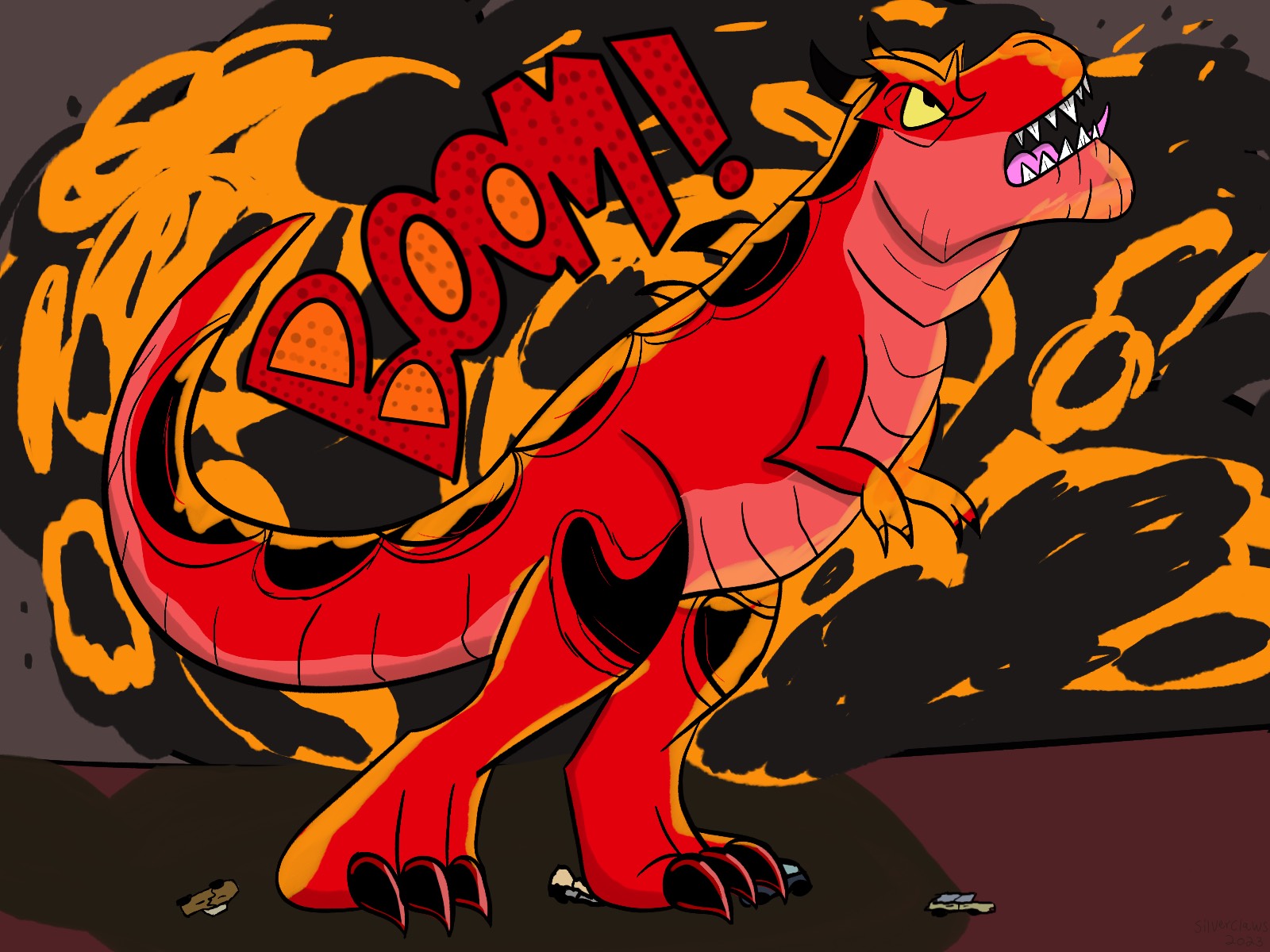 Epic Devil Dinosaur by SilverNight_arts -- Fur Affinity [dot] net