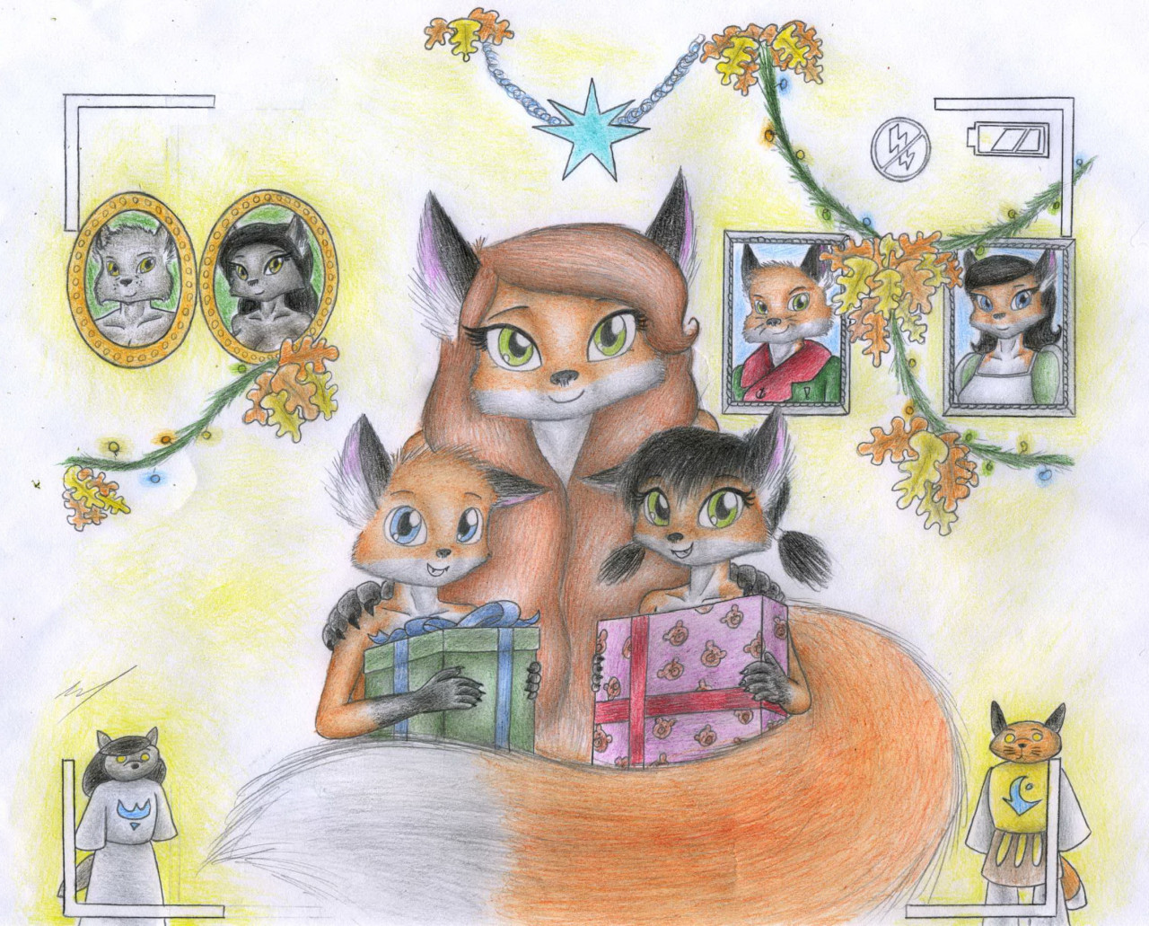 Happy Holidays with Gardis-Volpent Family by Sinaherib -- Fur Affinity  [dot] net