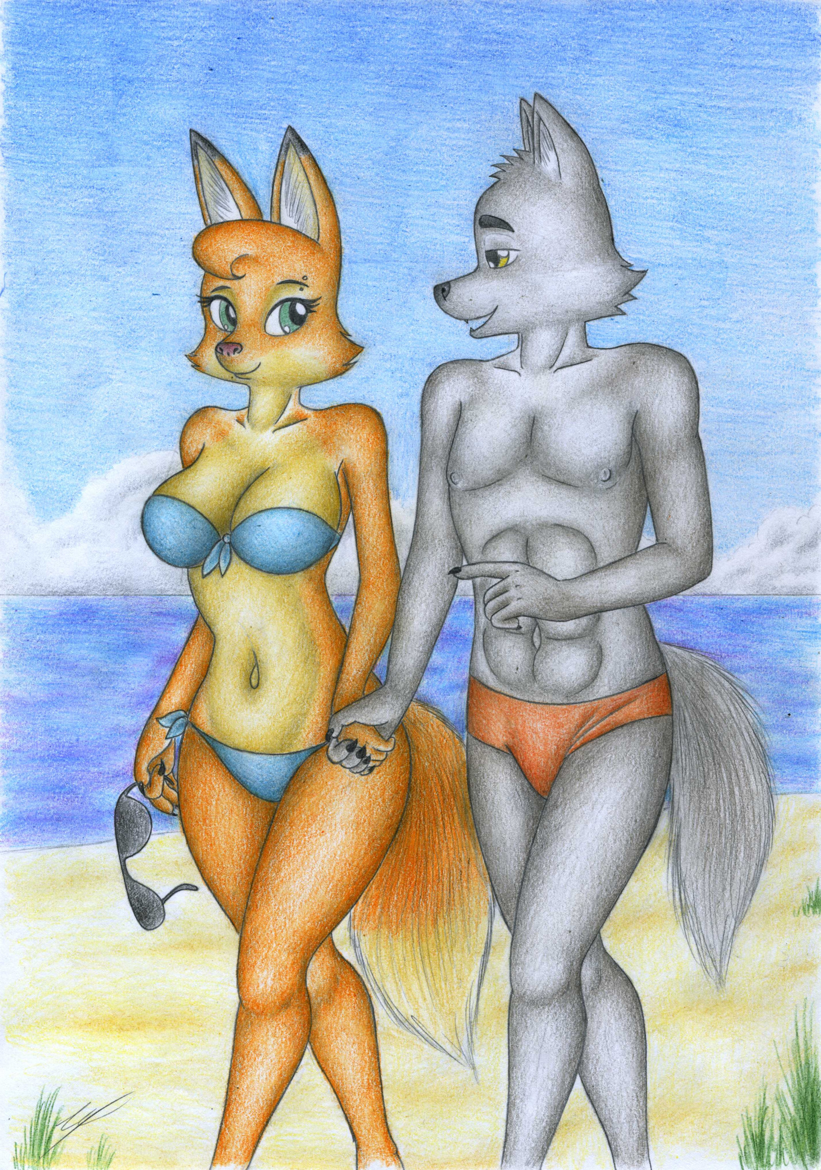 Good Time at the Beach by Sinaherib -- Fur Affinity [dot] net