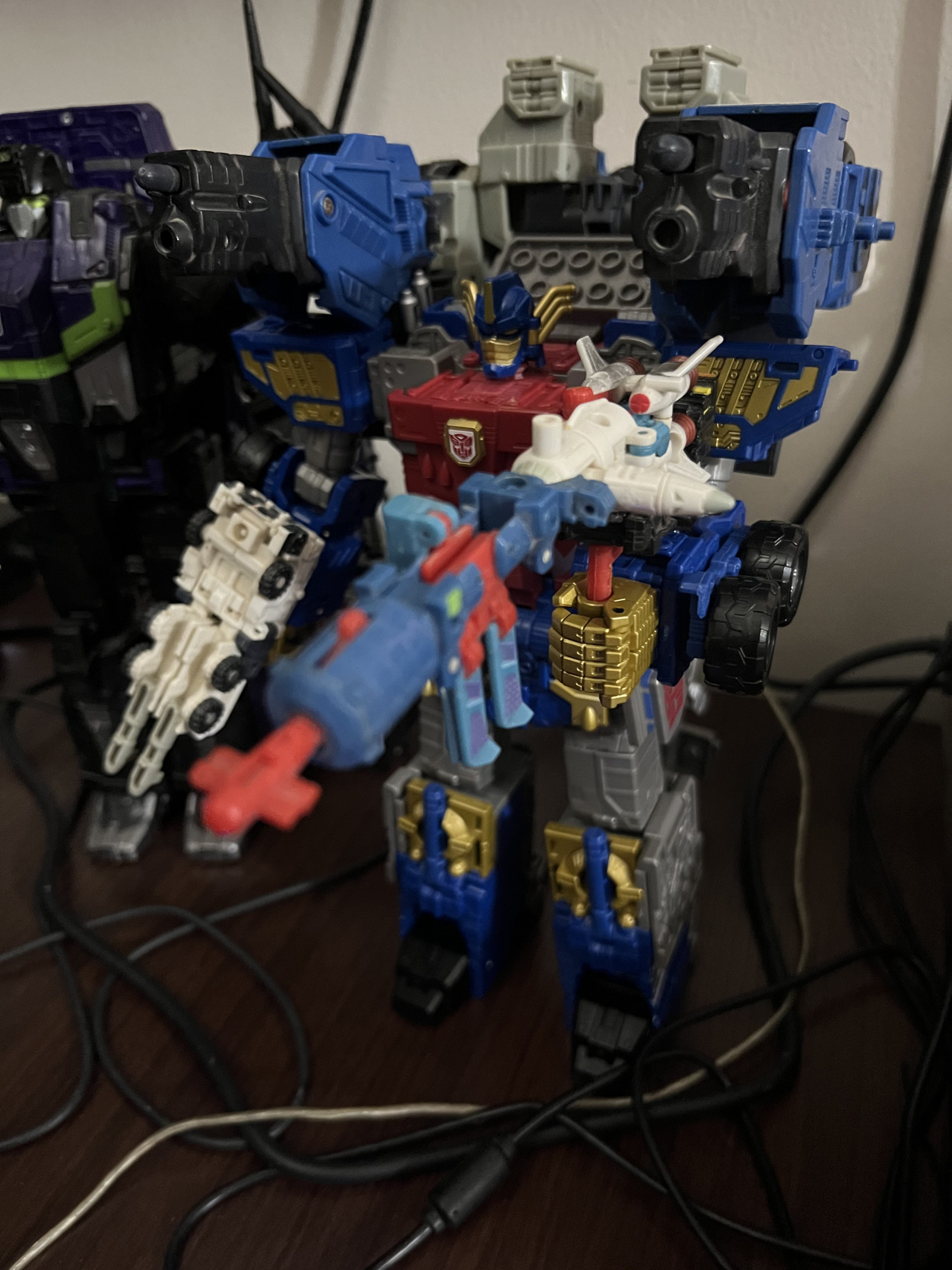 Transformers armada Optimus with requiem blaster by sinako777