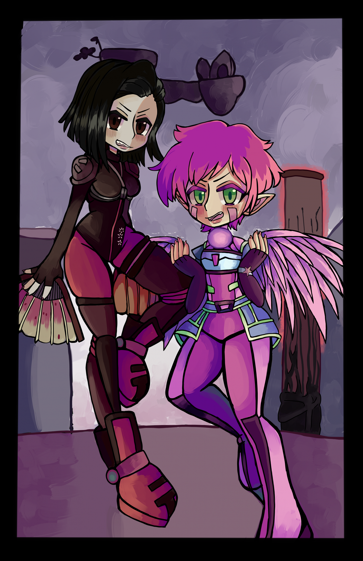 Aelita and Yumi by SinderAndAsh -- Fur Affinity [dot] net