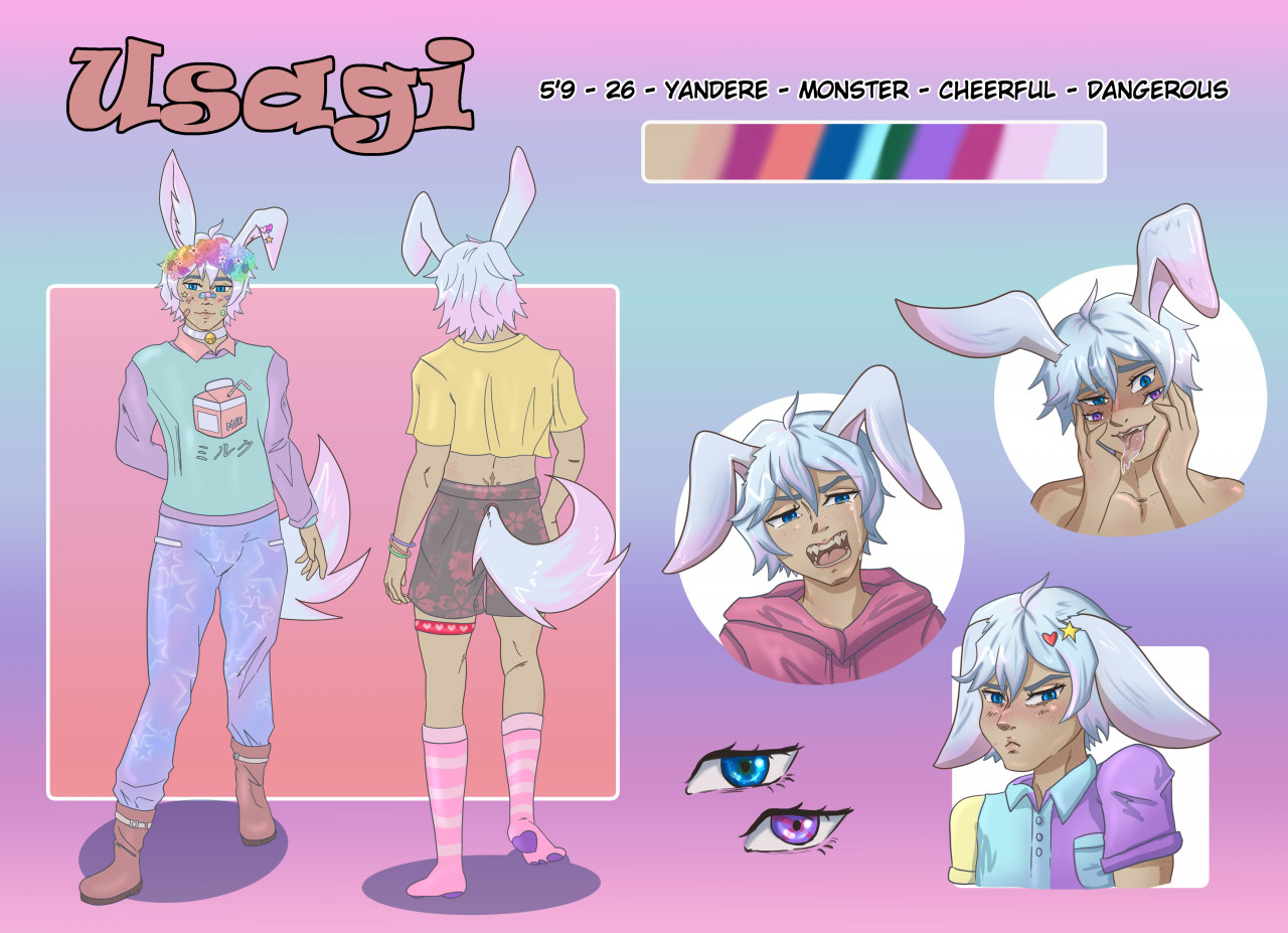 Usagi - Full body reference sheet by Sindere-chan -- Fur Affinity [dot] net