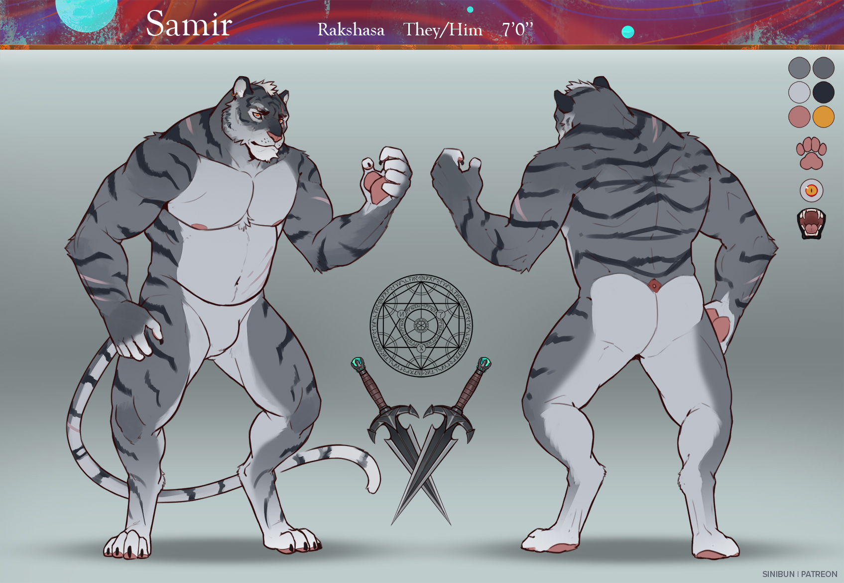 Samir ref sheet (SFW)