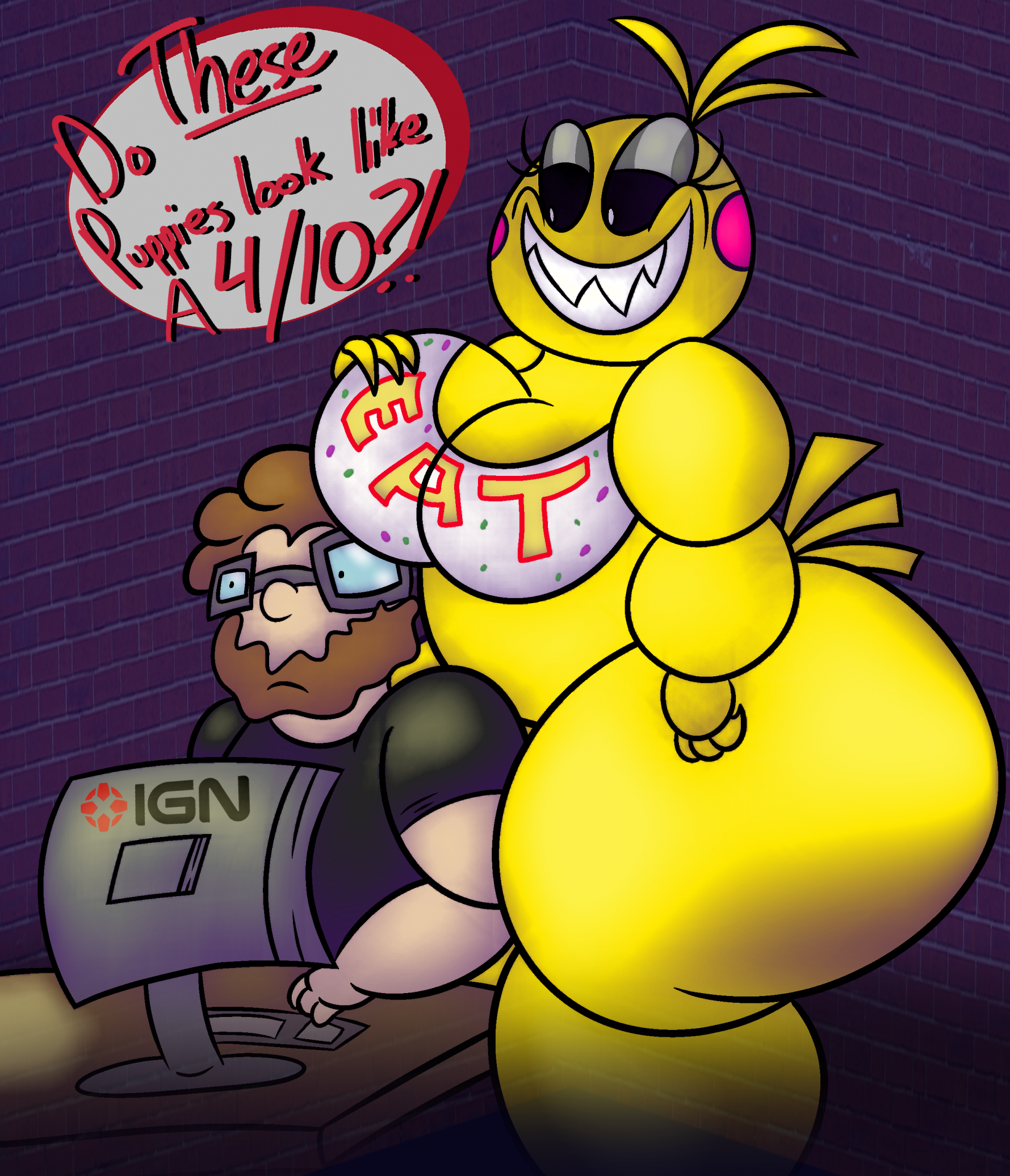 Funtime Chica and carl have nothing that they're sorry fo by s1nd3r3 --  Fur Affinity [dot] net