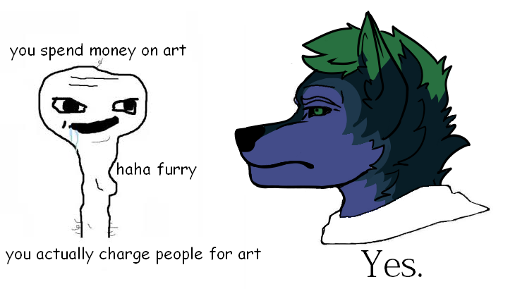 Furry Yes Chad Meme by MI0 -- Fur Affinity [dot] net