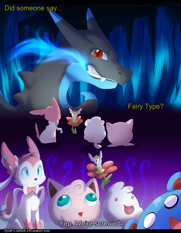 Mega Charizard X ain't afraid of no fairy! by Sioteru -- Fur Affinity [dot]  net