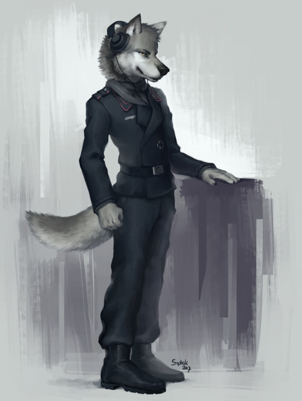 Furry nazi. Фурри арт. Фурри в форме.