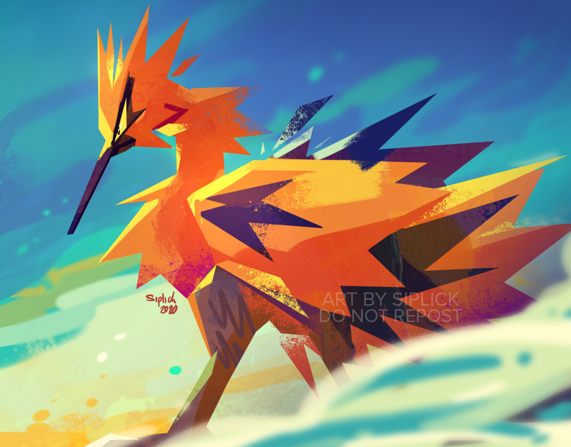 AniraChu🌟 on X: Finally finished the Galar Zapdos picture! someday I  manage better backgrounds 😅 gotta practice hard! #Pokemon #Zapdos  #GalarZapdos  / X