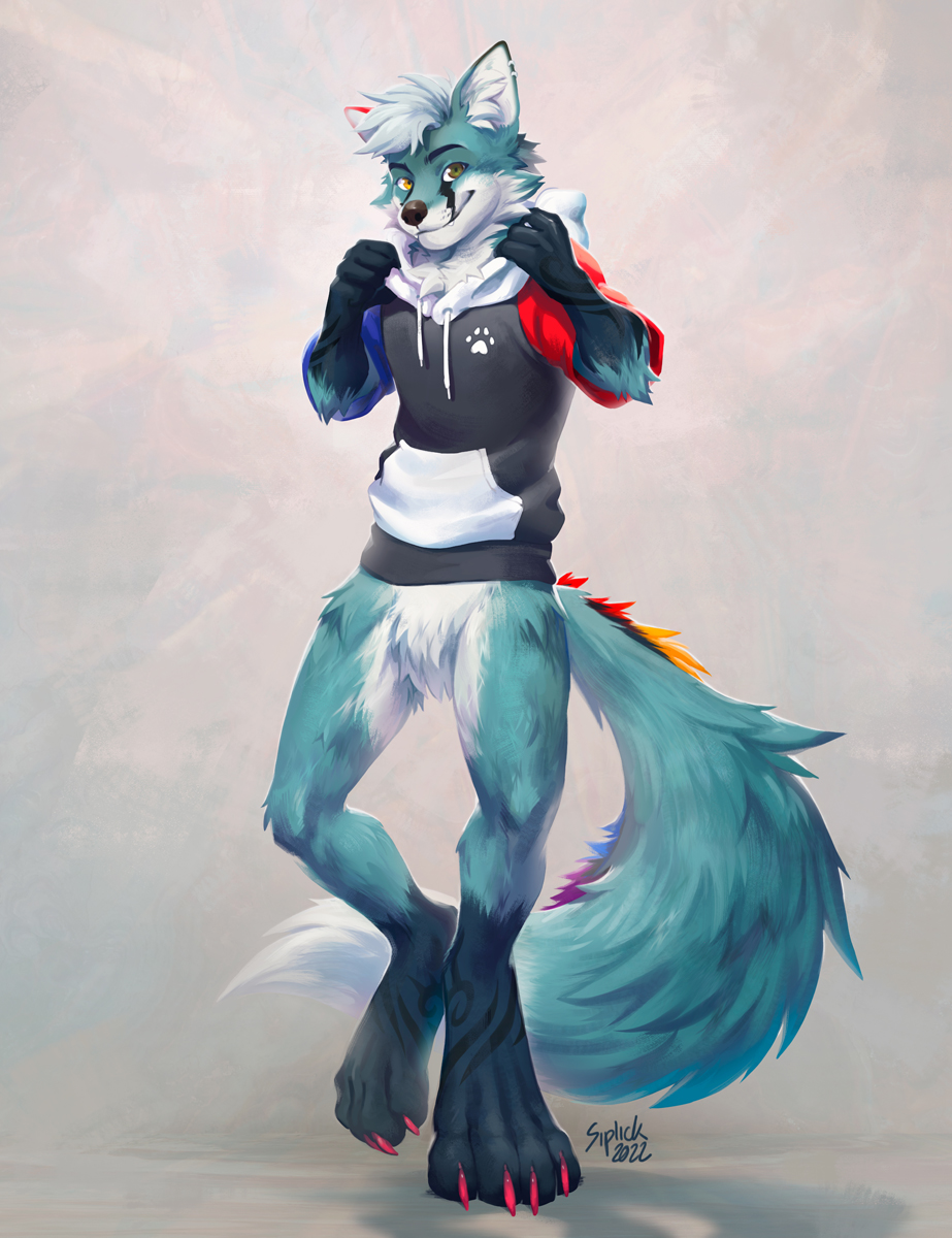 anthro arctic fox male