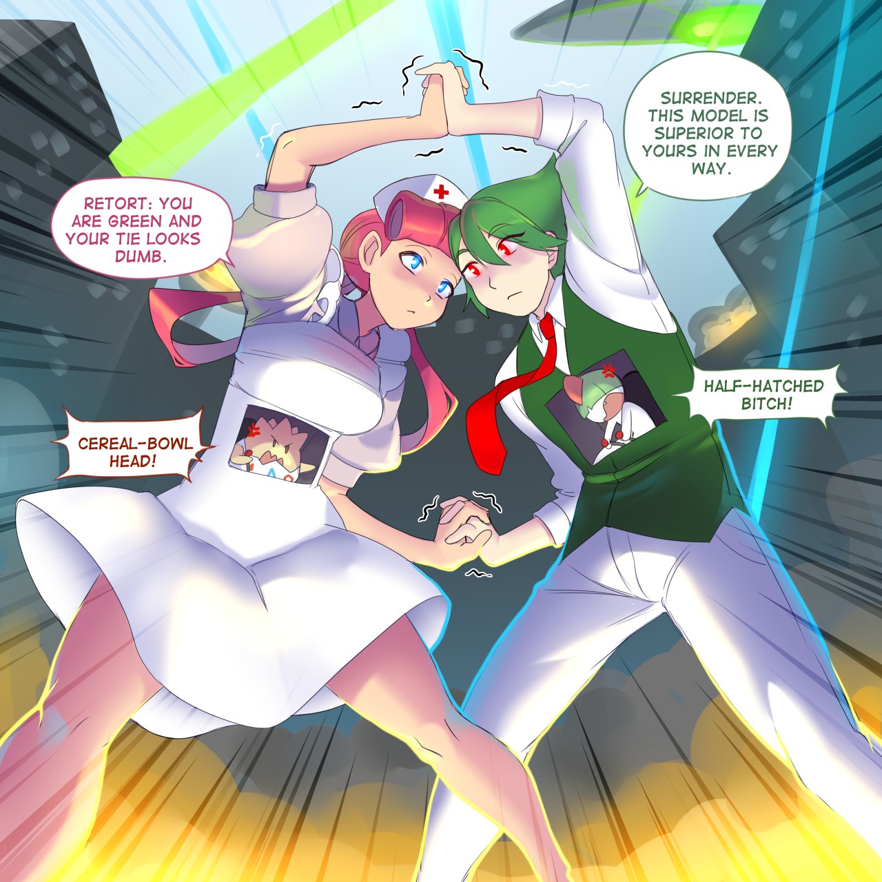 An Age-Old Rivalry (with text) by SirGallade -- Fur Affinity [dot] net