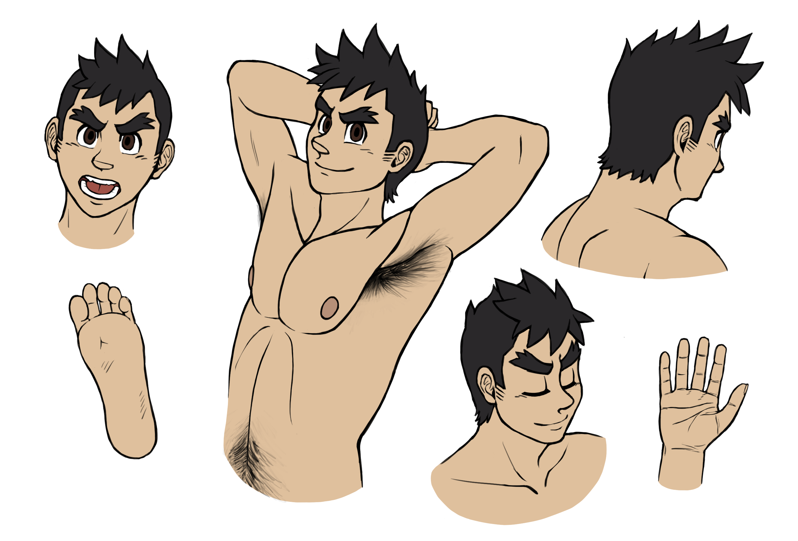 SirRob Ref Sheet - Human Supplementary Drawings